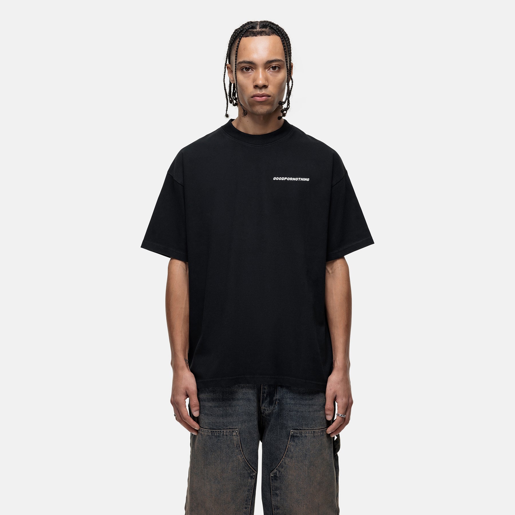 T-shirt Noir Good For Nothing - Homme, Taille Moyenne, M & M