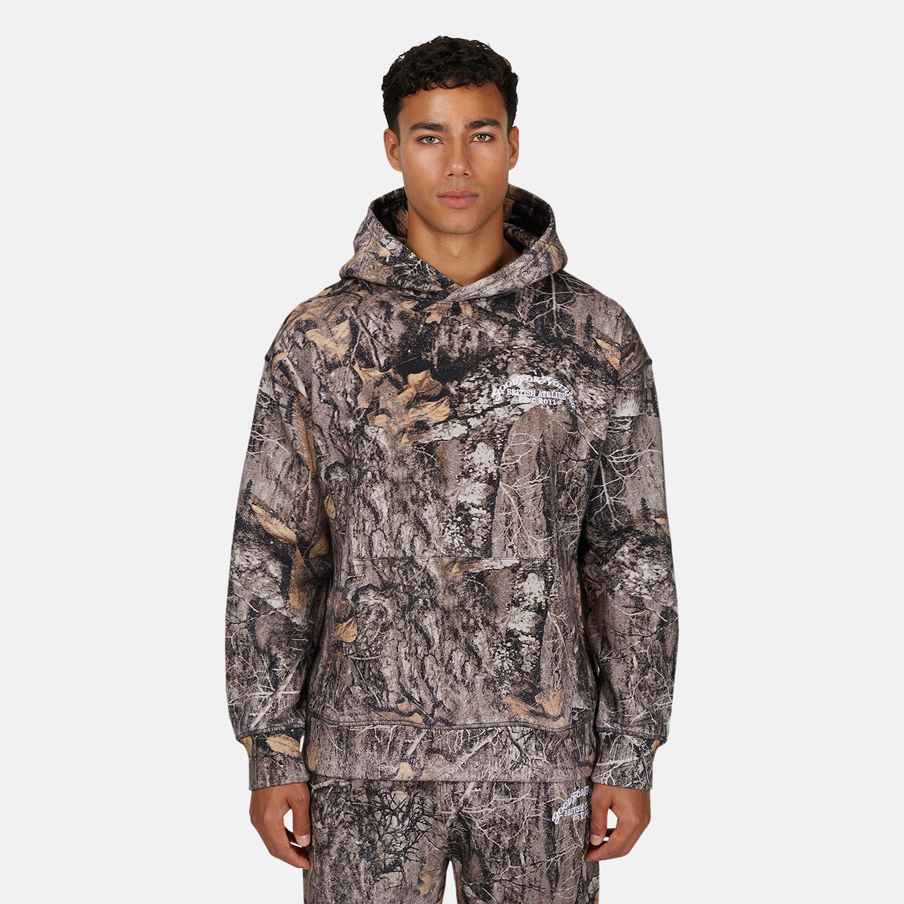 Woodland Camo Brown Hoodie - Main Image