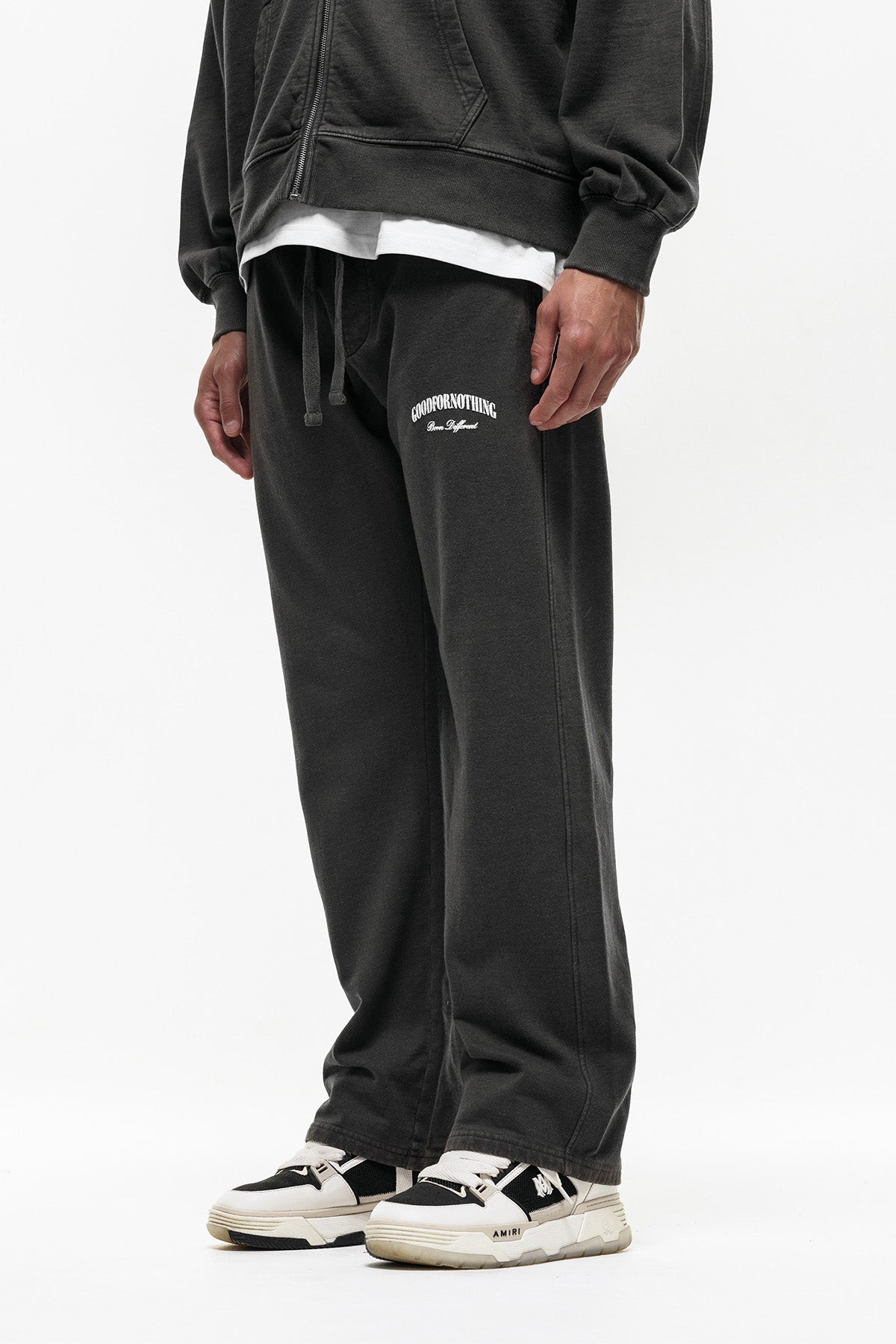 Garment-Dyed Loose Sweatpants