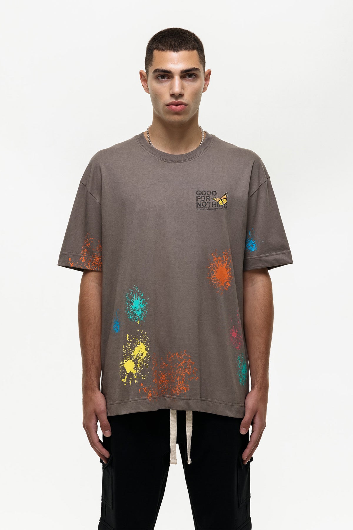 Oversized Pigment Taupe T-shirt