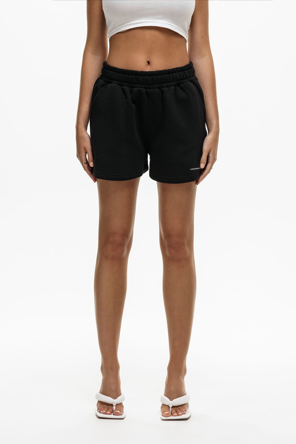 Black Jogger Shorts