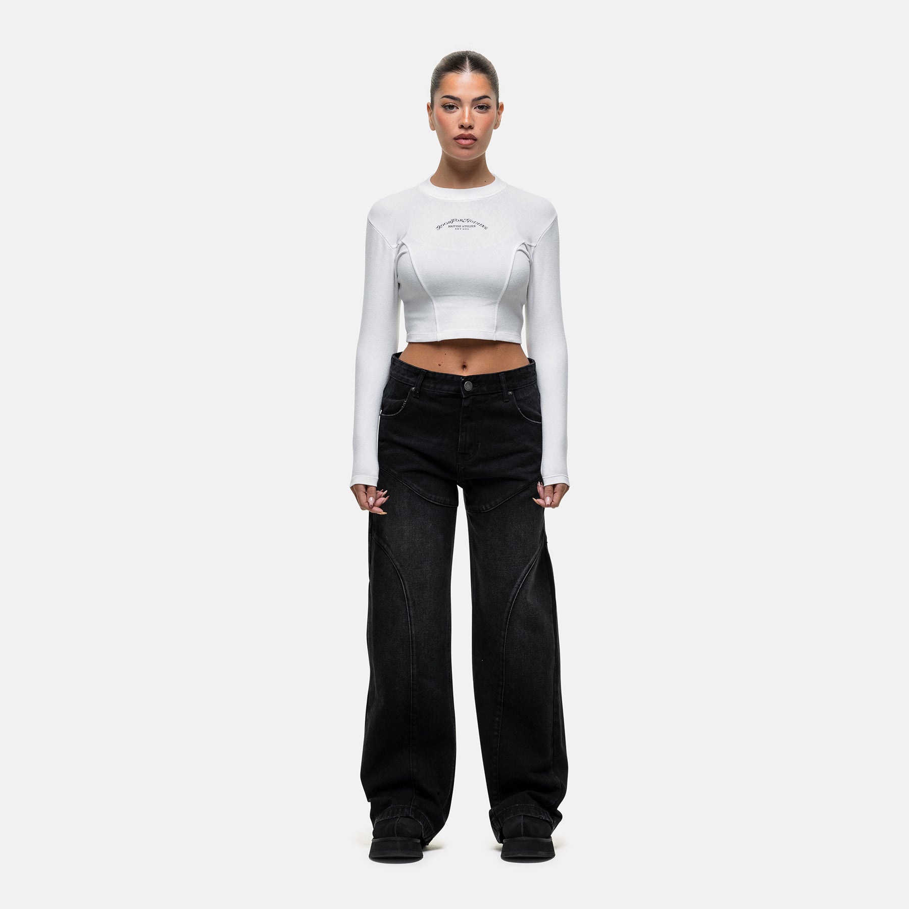 Atelier White Long-sleeve T-shirt