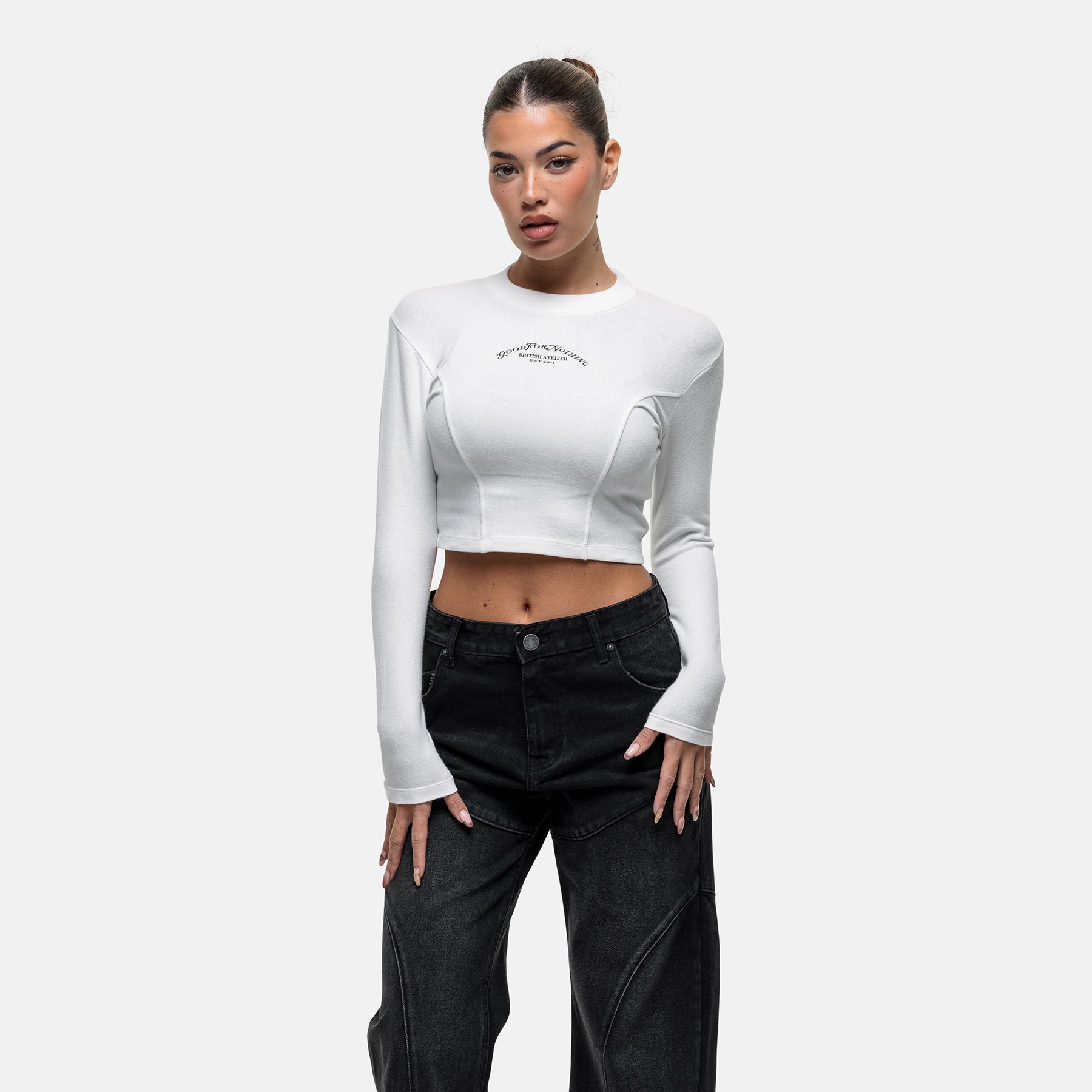 Atelier White Long-sleeve T-shirt