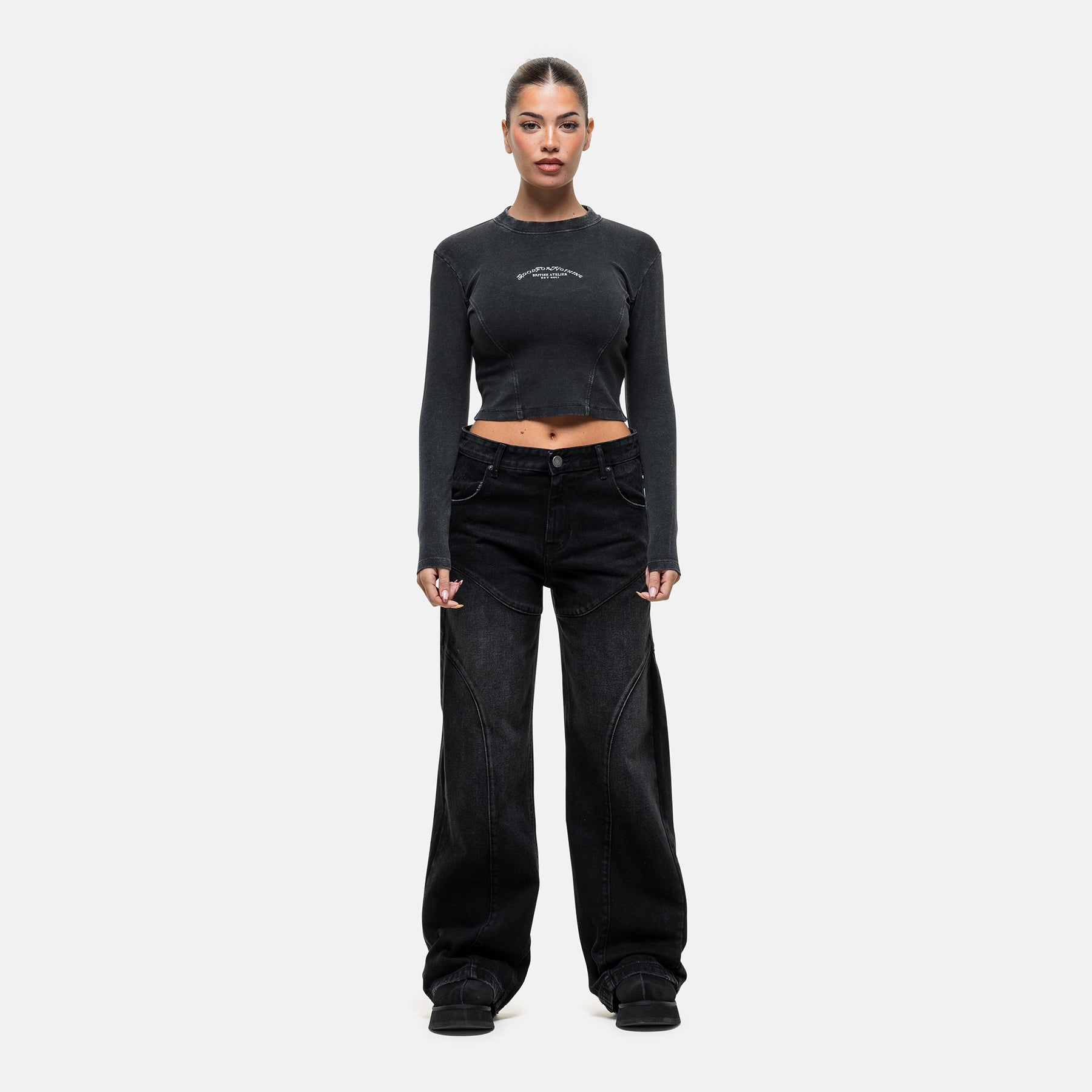 Atelier Black Long-sleeve T-shirt