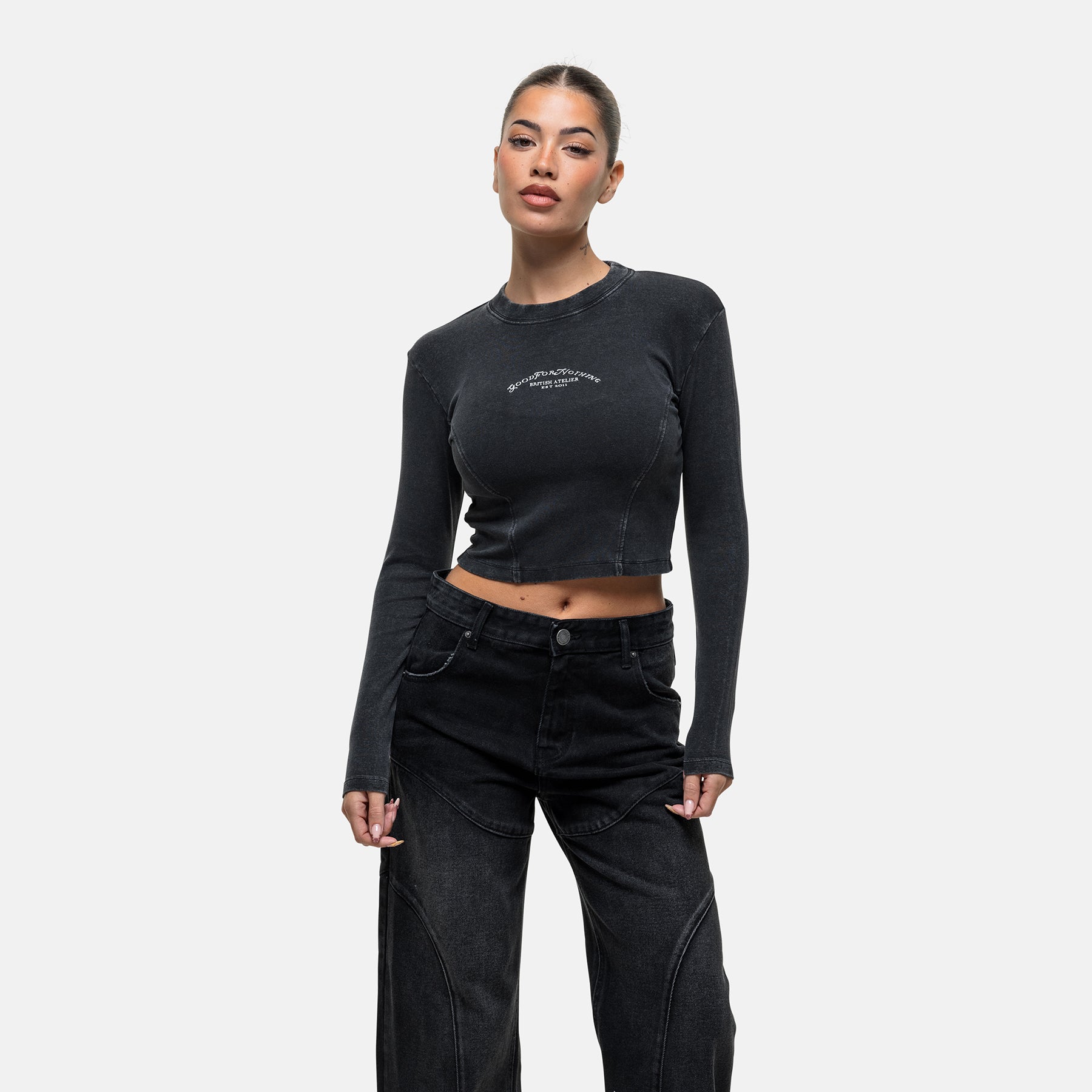 Atelier Black Long-sleeve T-shirt