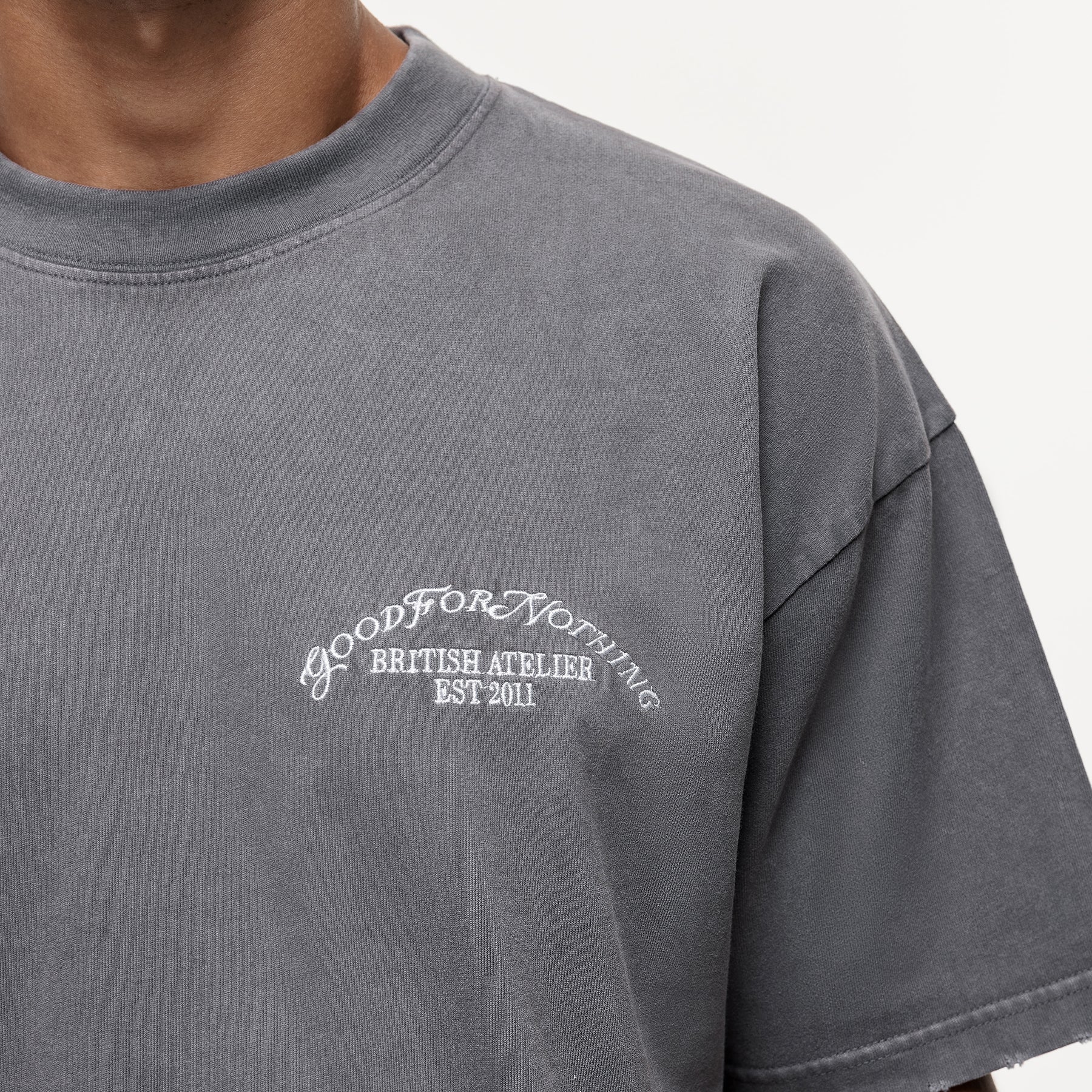 Abrade Taupe Sprayed T-shirt