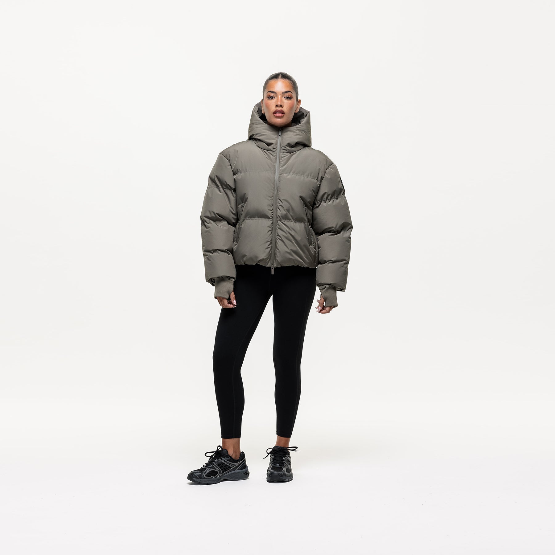 Arctic Olive Technical Puffer Jacket