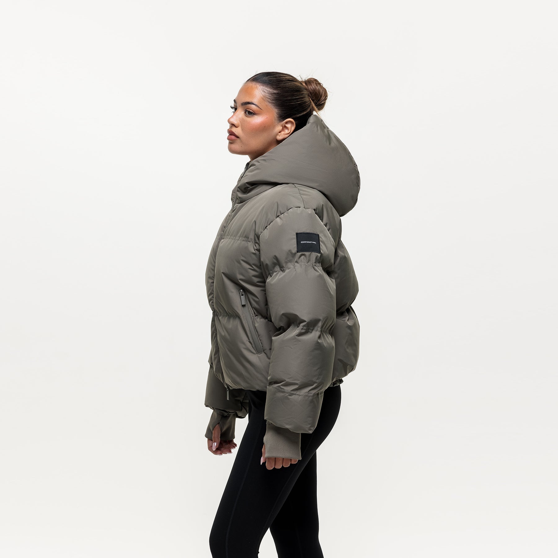 Arctic Olive Technical Puffer Jacket