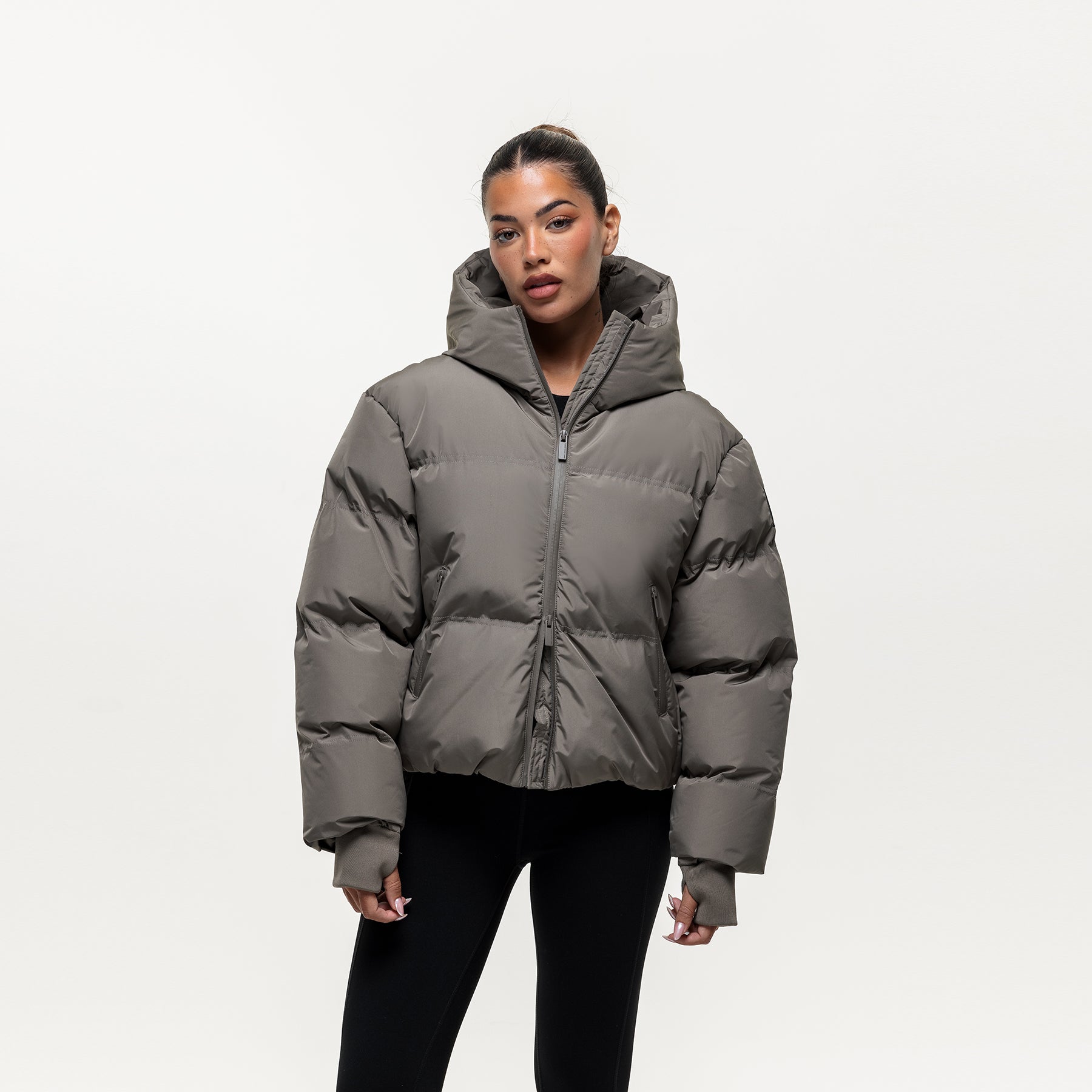 Arctic Olive Technical Puffer Jacket