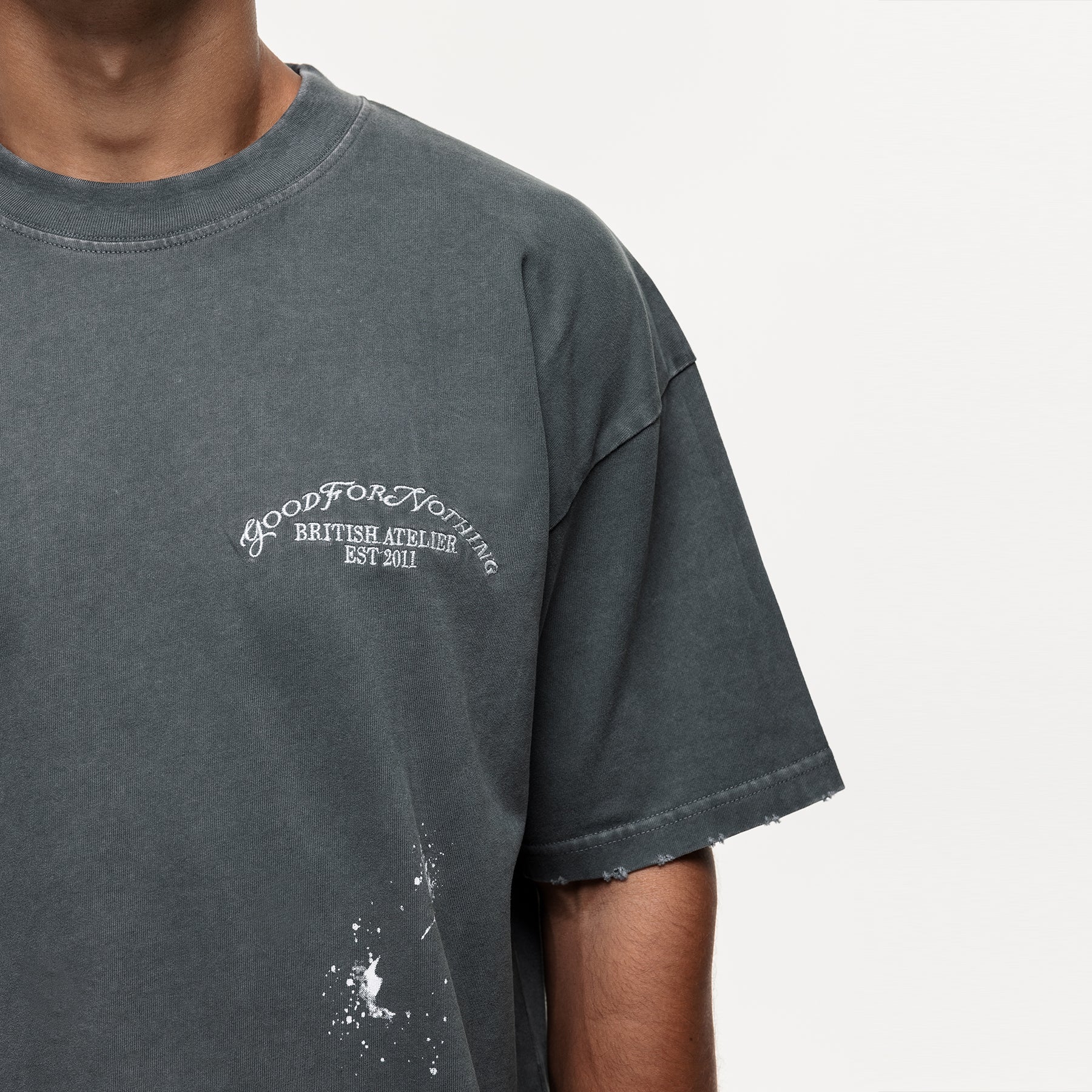 Abrade Gunmetal Sprayed T-shirt