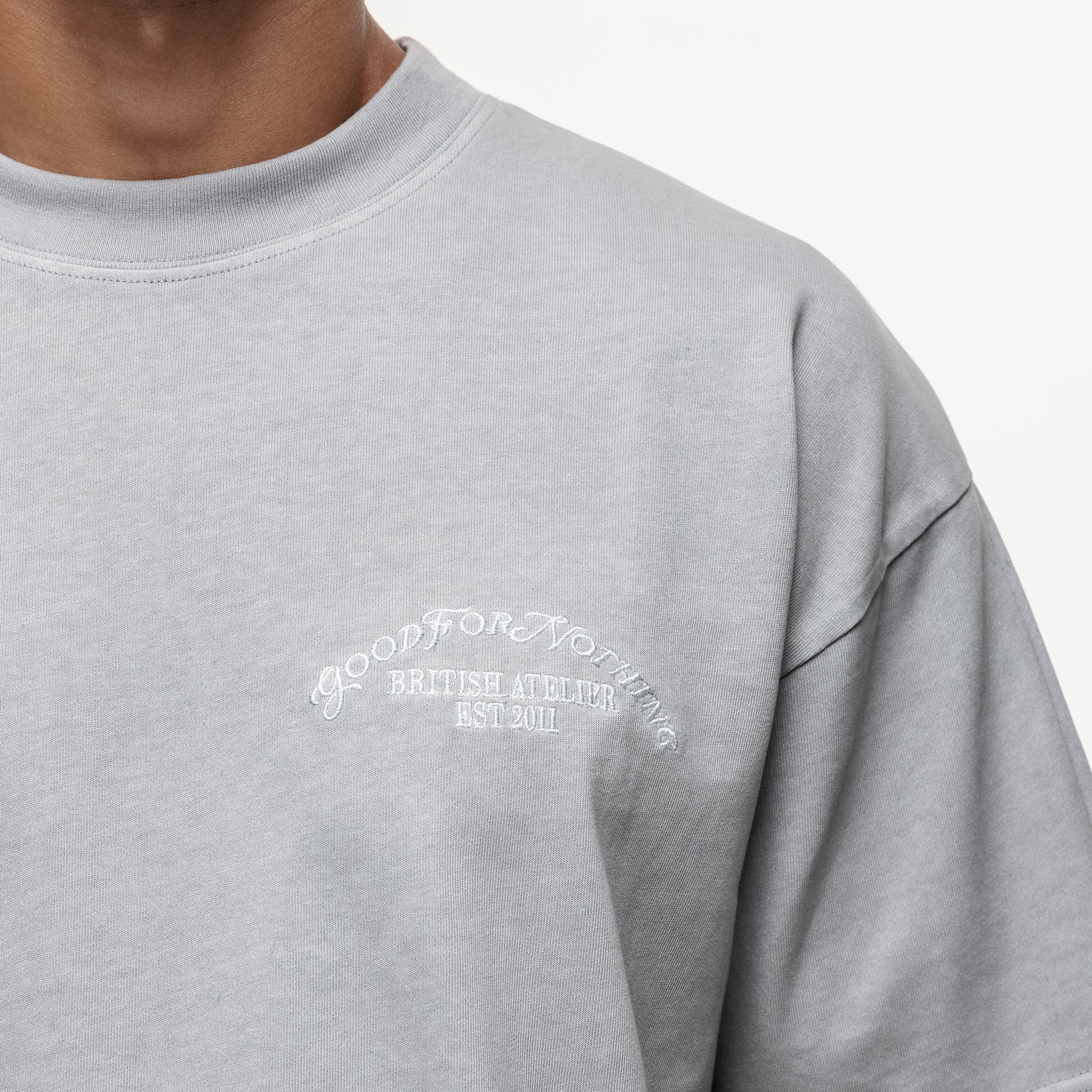 Abrade Grey Sprayed T-shirt