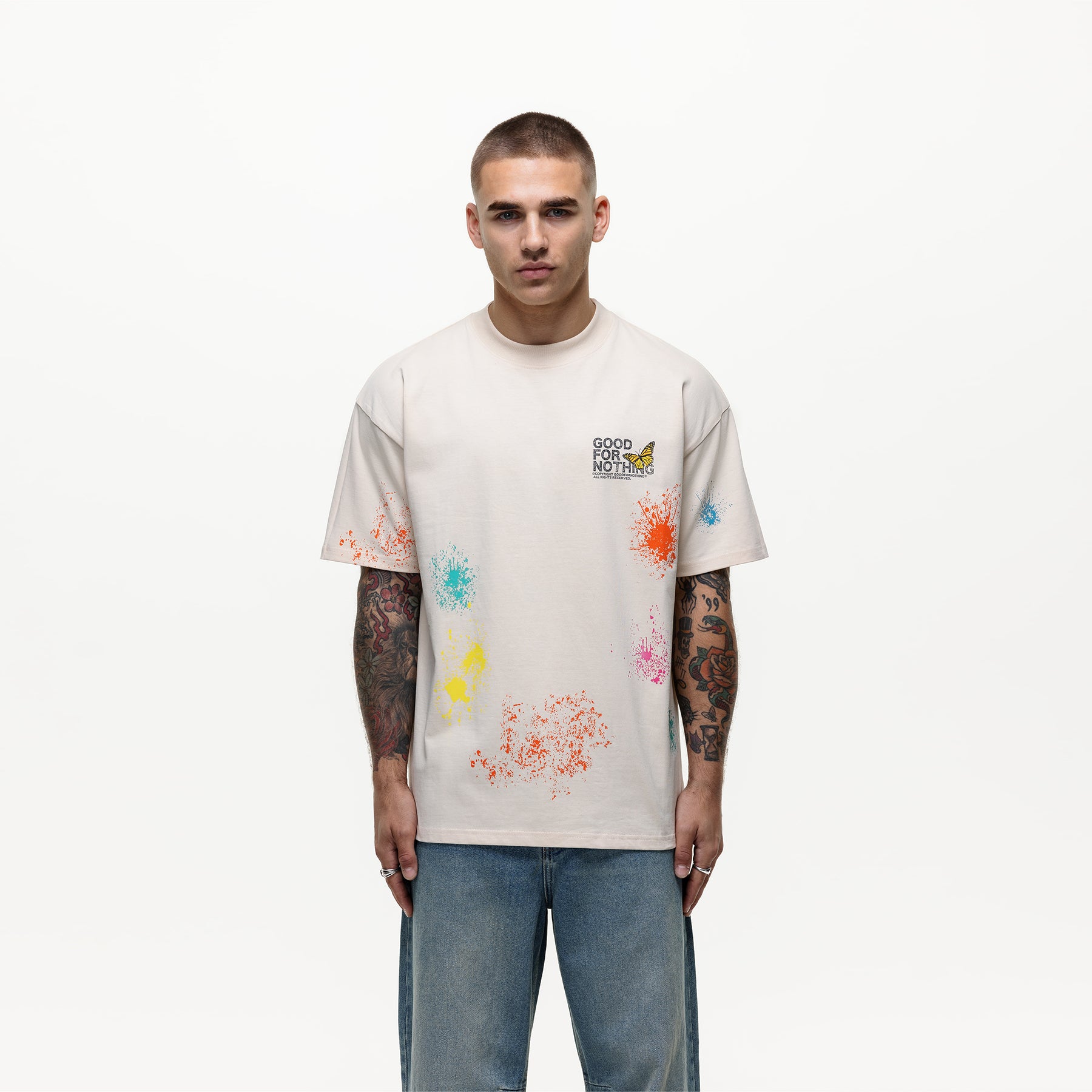 Pigment Butterfly Paint Cream T-shirt