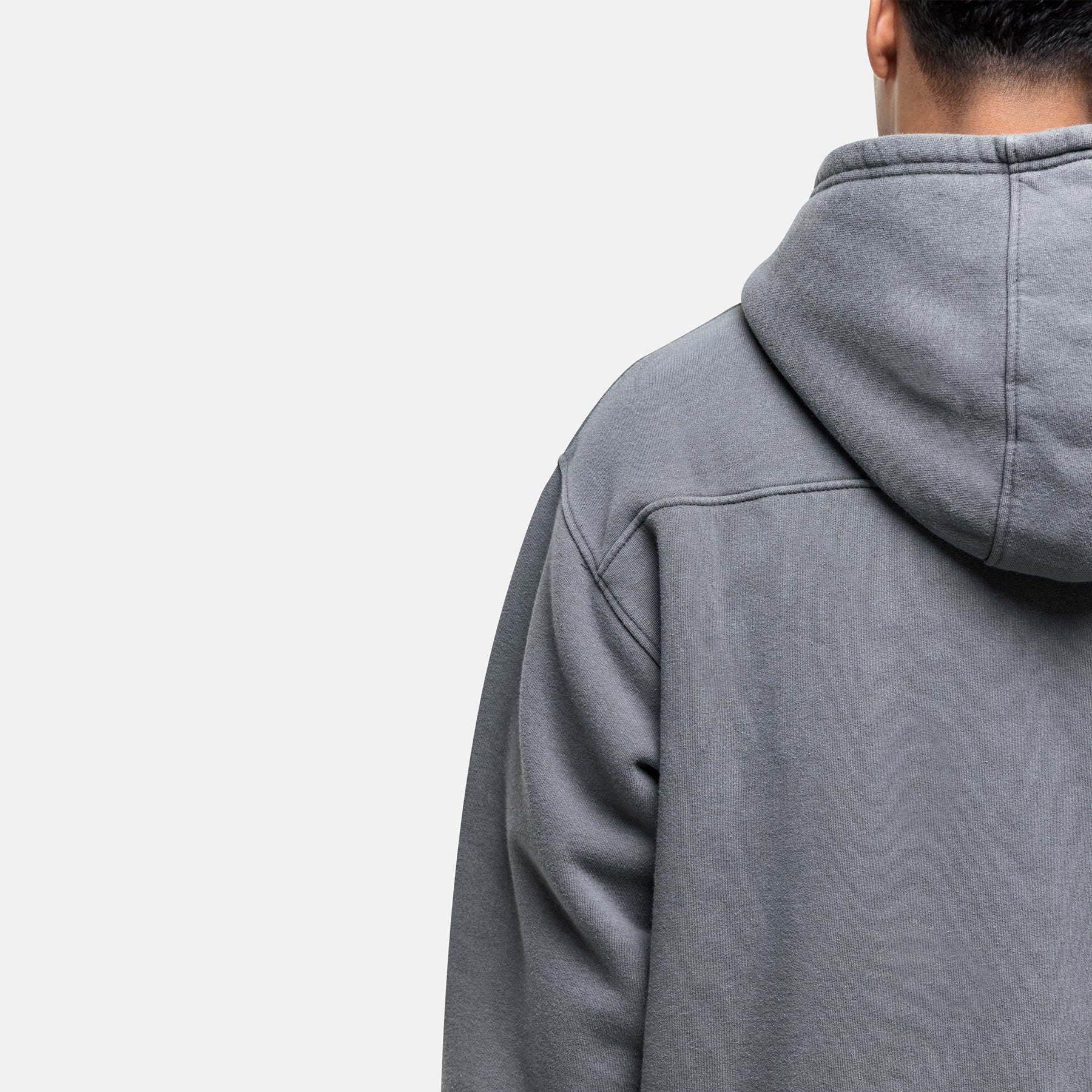 Arch Washed Grey Zip Hoodie