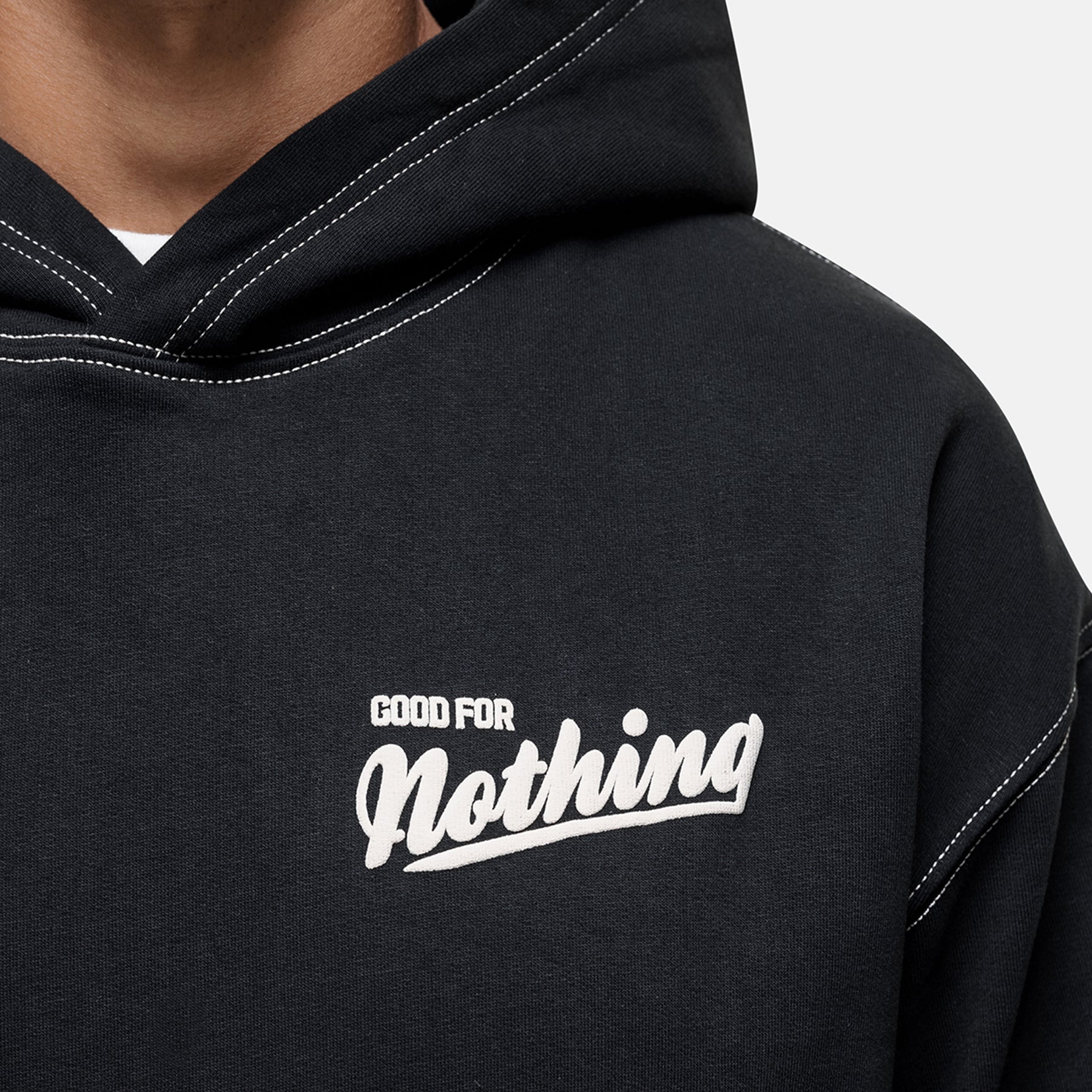 Oversized Team Black Hoodie