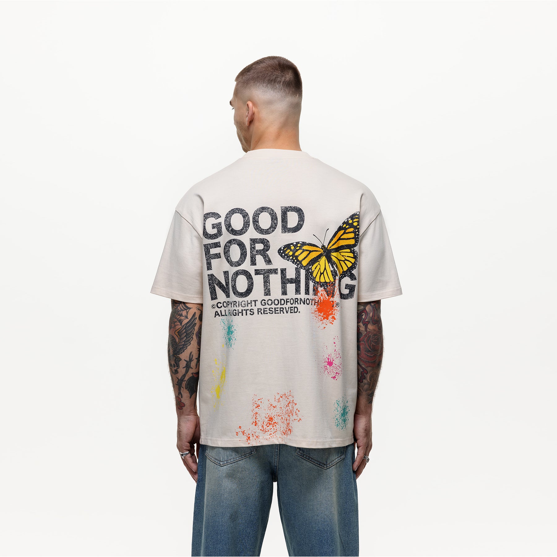 Pigment Butterfly Paint Cream T-shirt