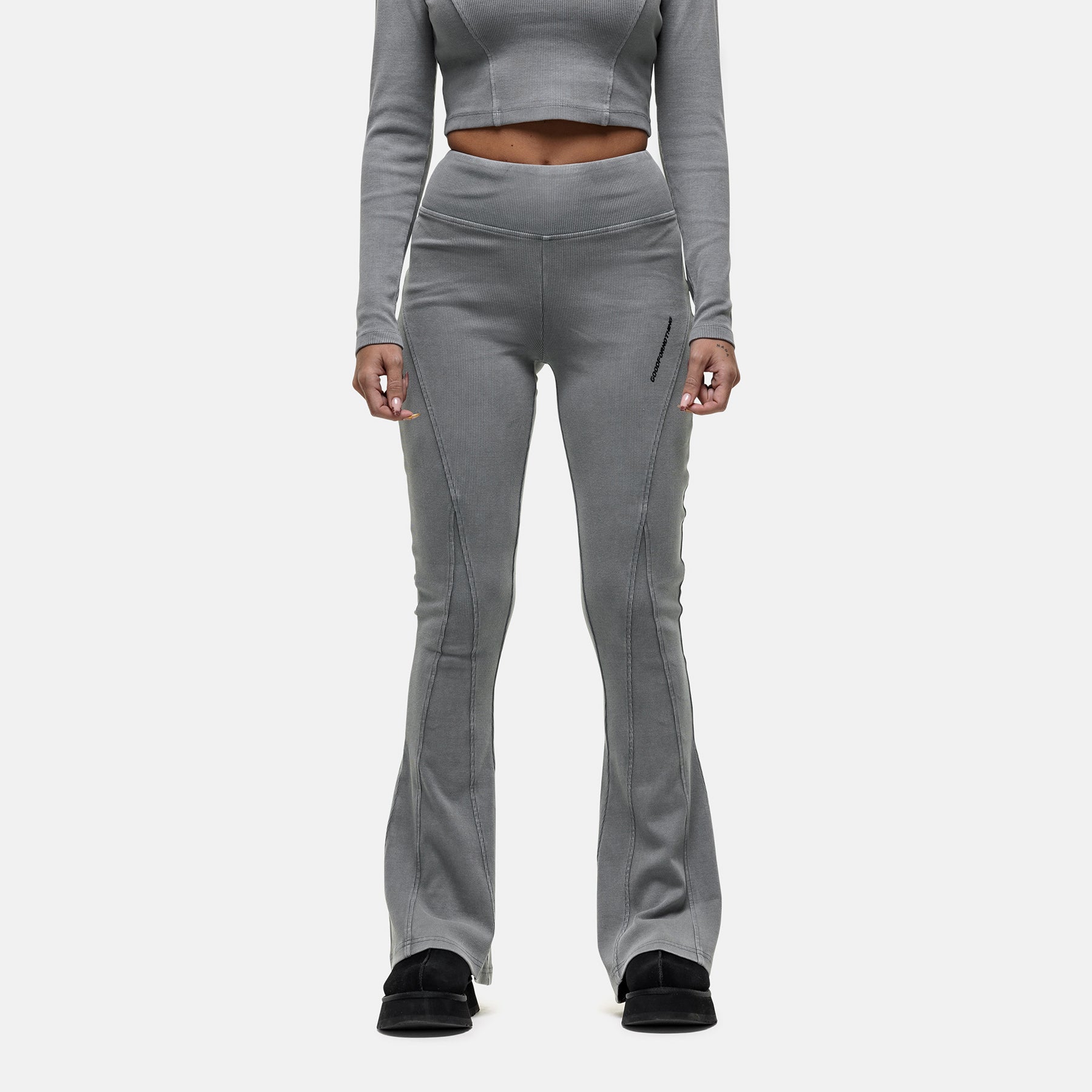 Seam Washed Flared Leggings