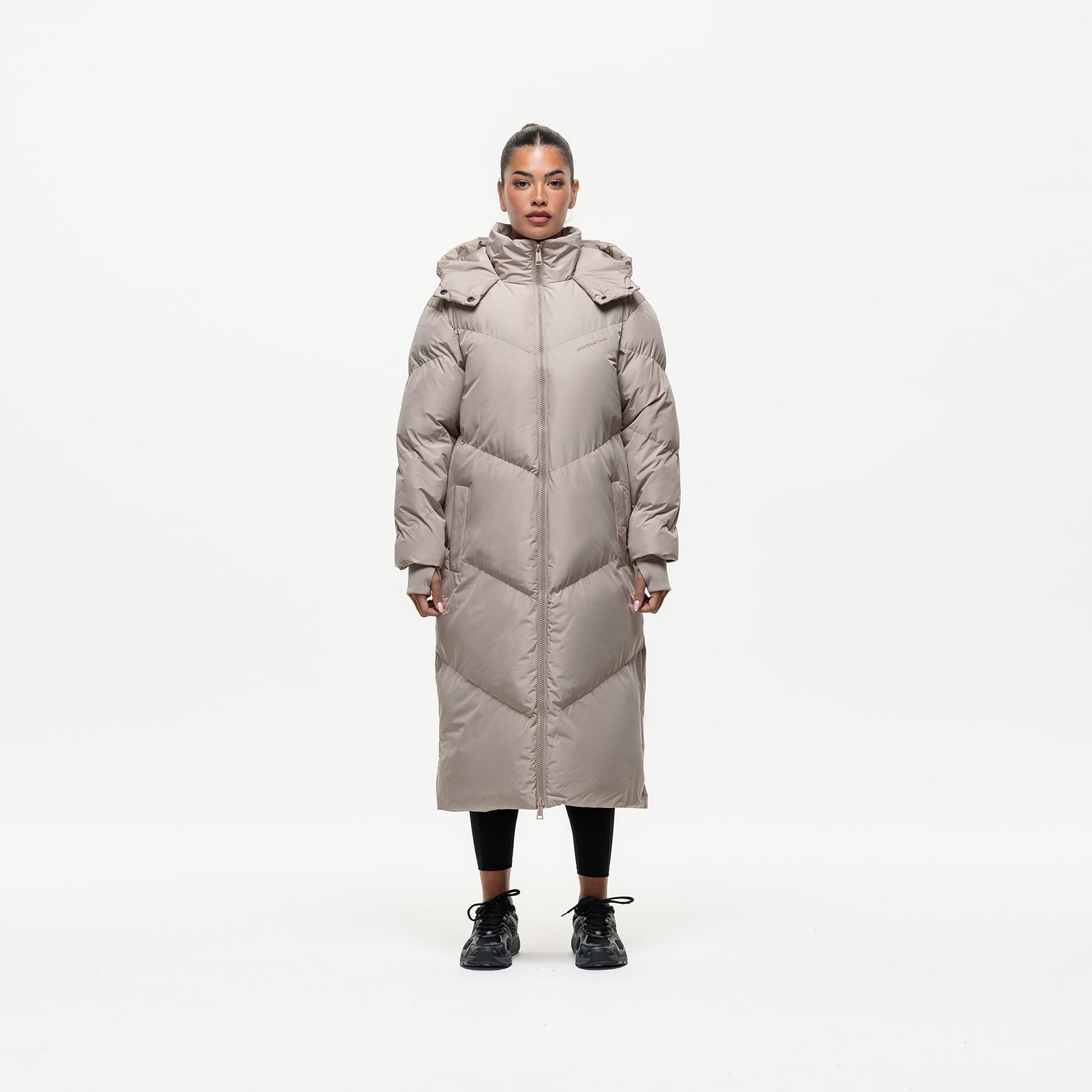 Chevron Maxi Puffer Jacket