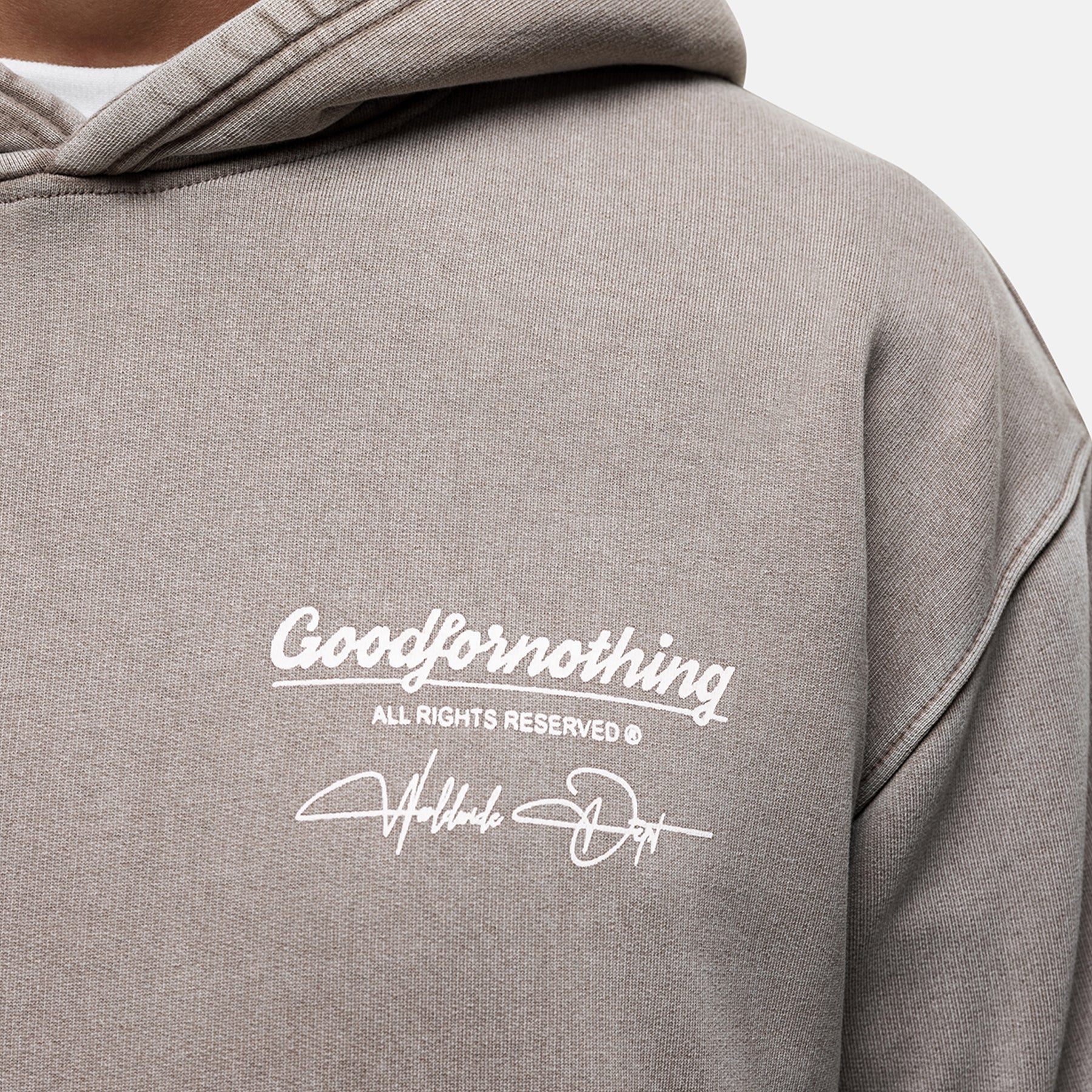 Cult Butterfly Taupe Washed Hoodie