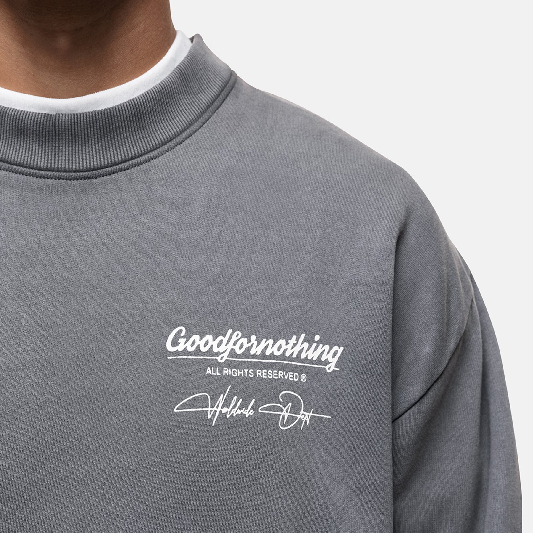 Cult Butterfly Grey Washed Sweatshirt