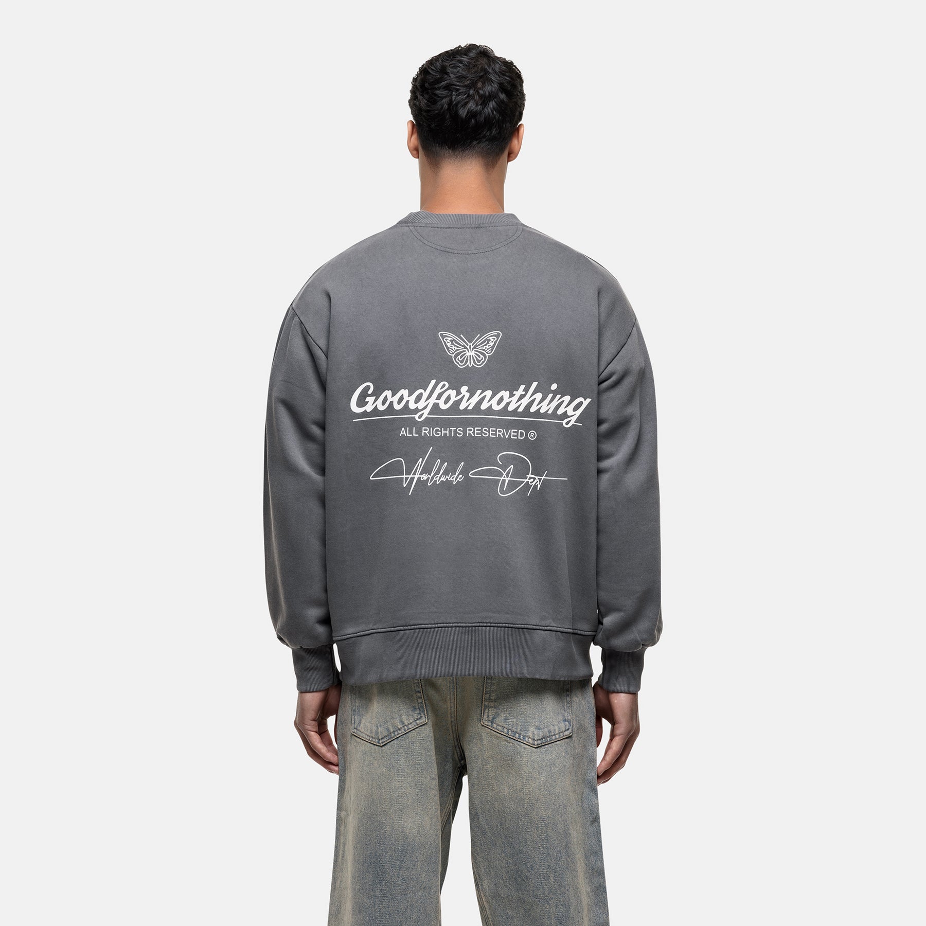 Cult Butterfly Washed Sweatshirt
