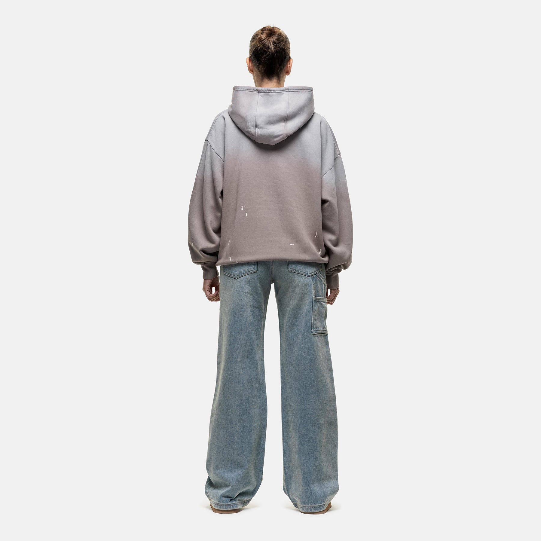 Abrade Taupe Sprayed Hoodie