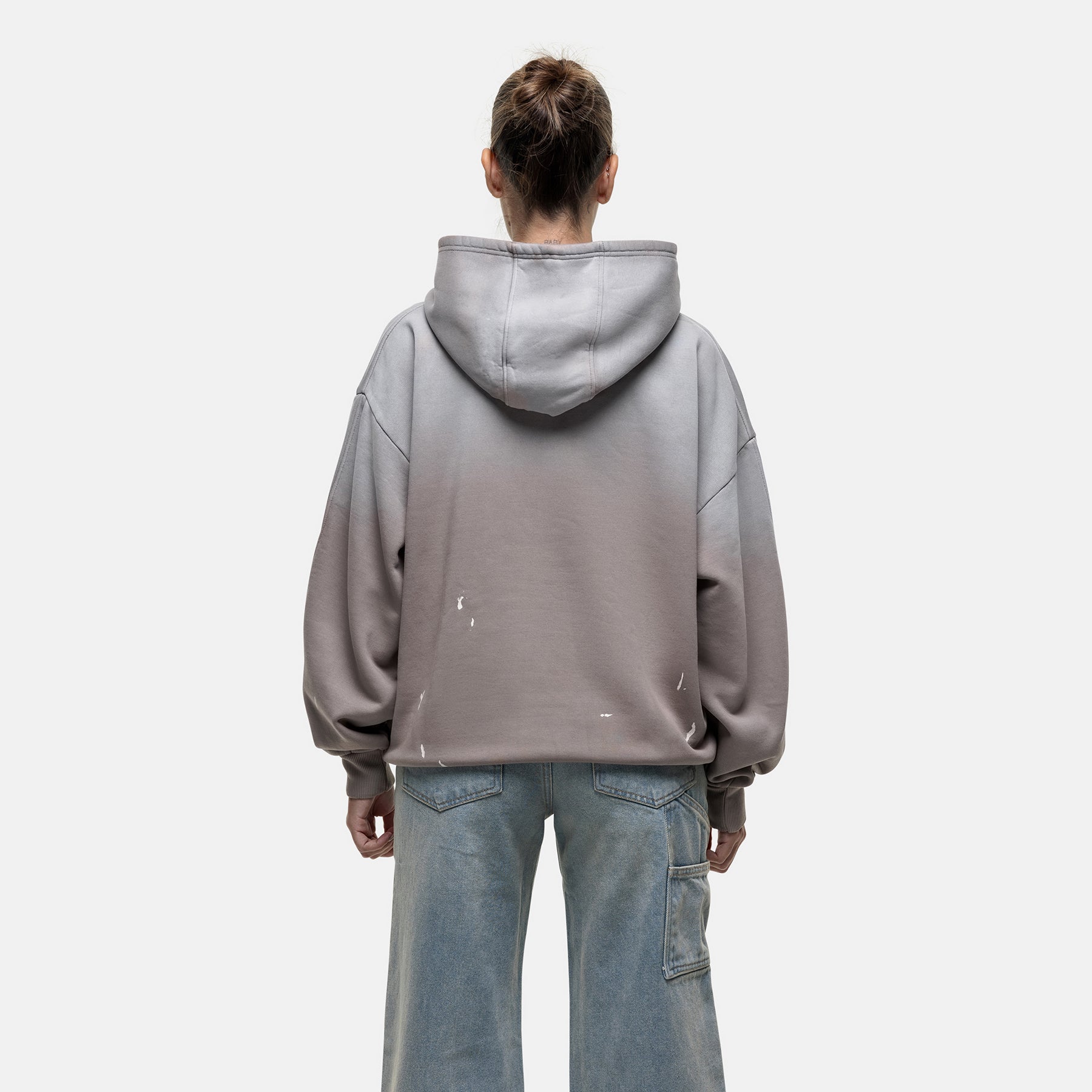 Abrade Taupe Sprayed Hoodie