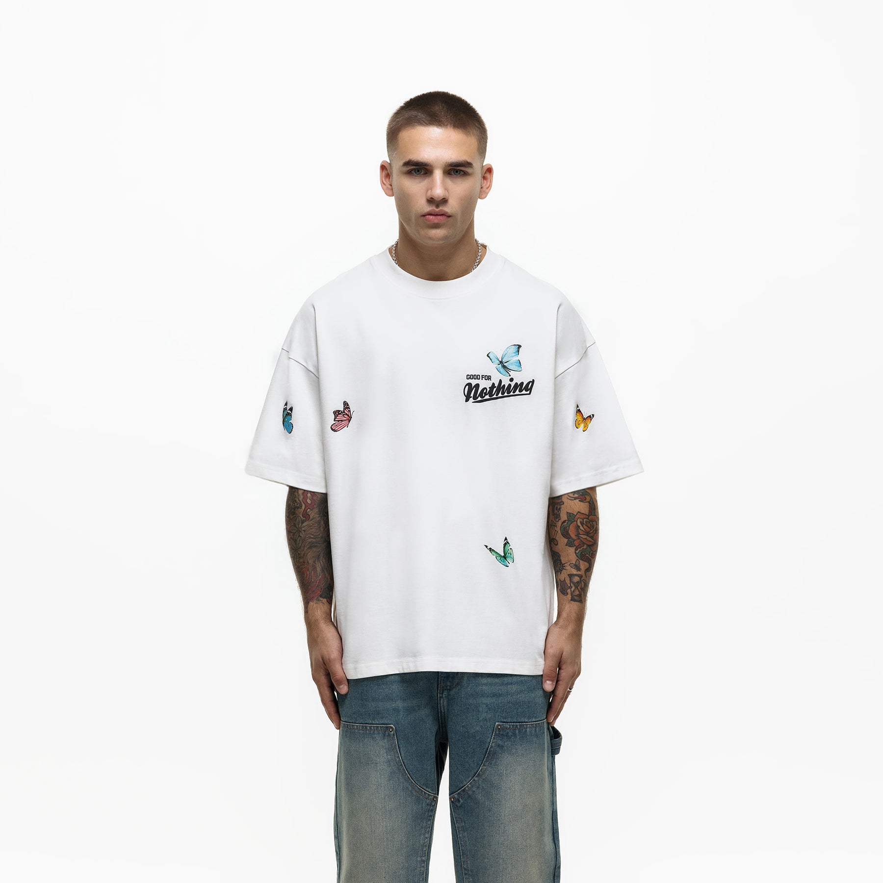 Oversized Flight White T-shirt