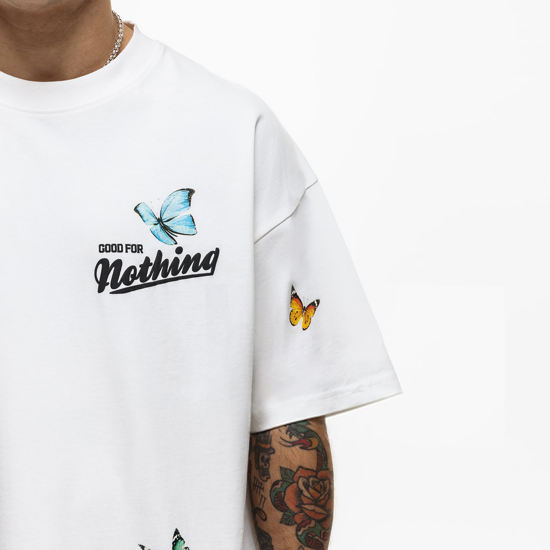 Oversized Flight White T-shirt