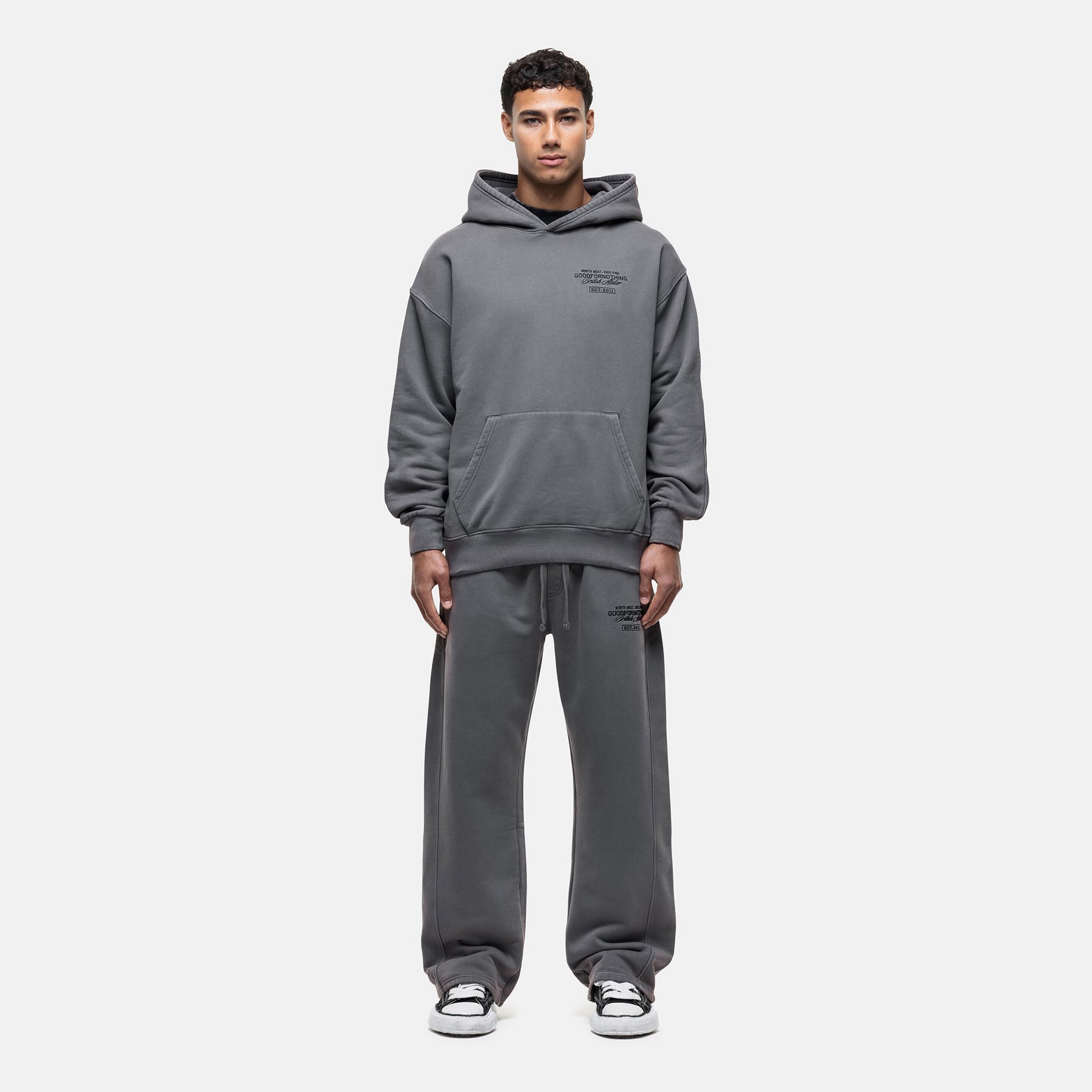 Atelier Washed Grey Hoodie – GOODFORNOTHING®