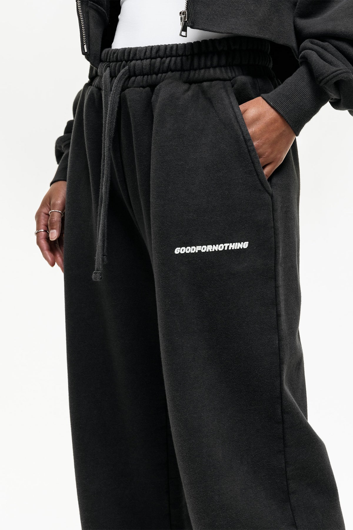 Baggy Vintage Black Washed sweatpant
