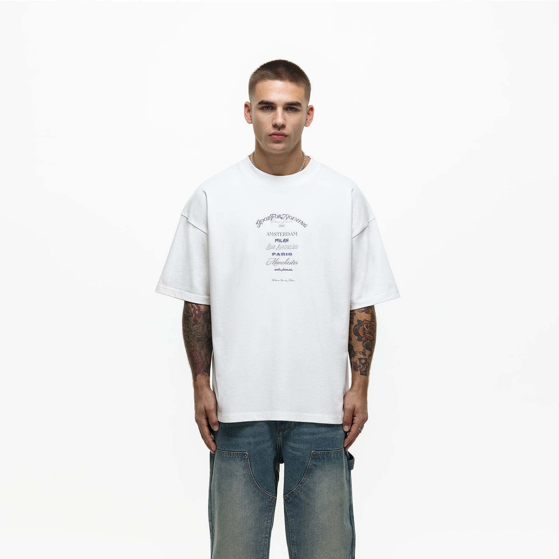 Oversized District White T-shirt