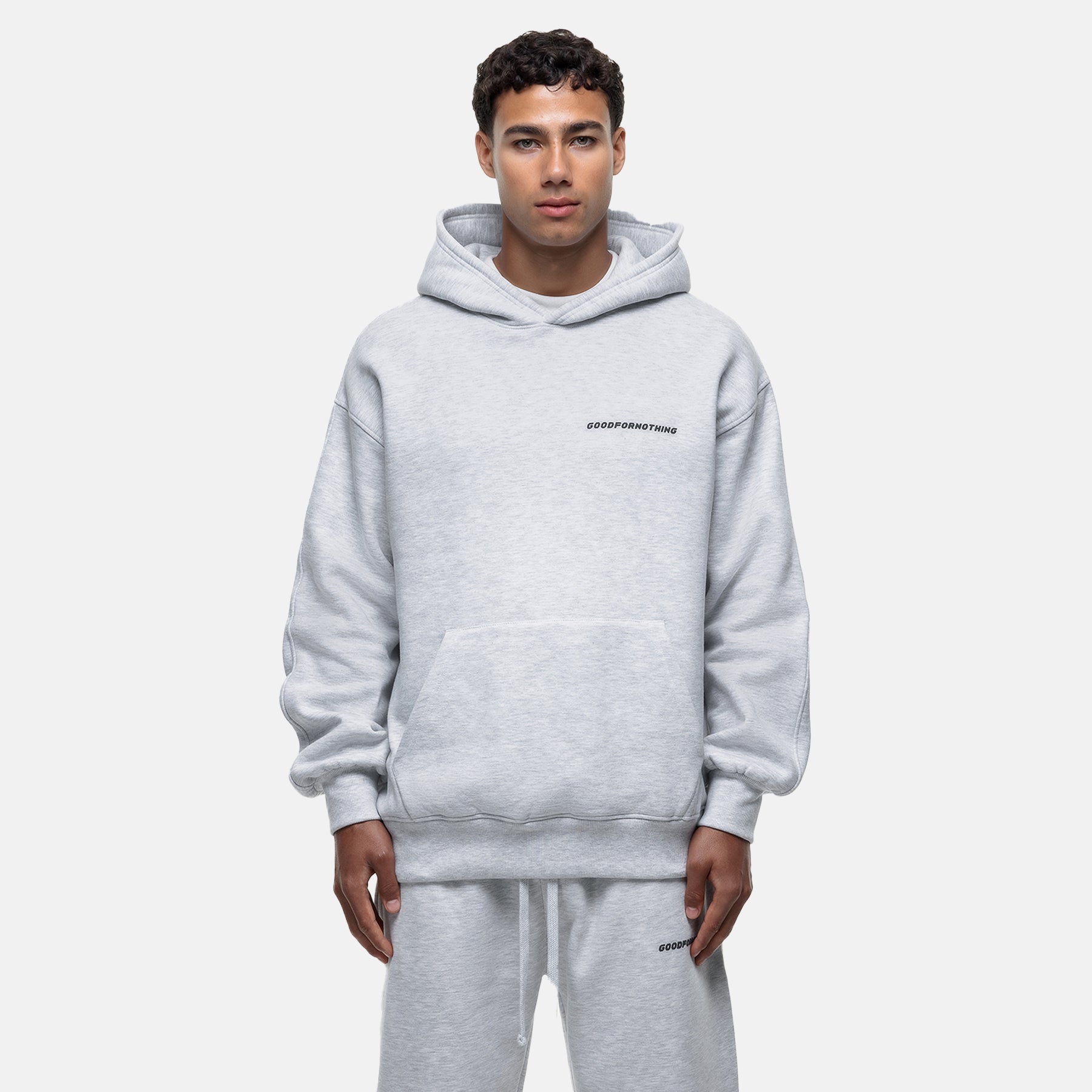 Vintage Grey Marl Hoodie