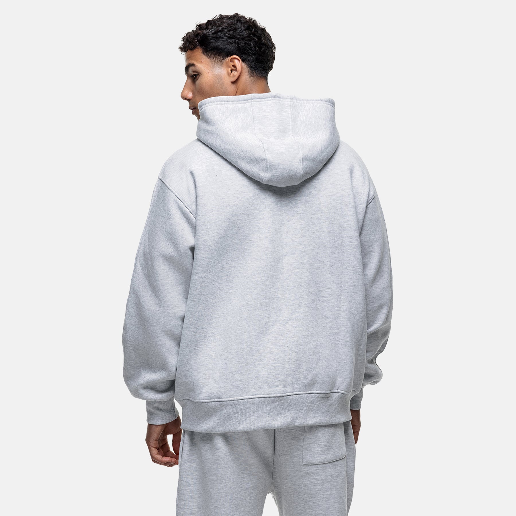 Vintage Grey Marl Zip Hoodie