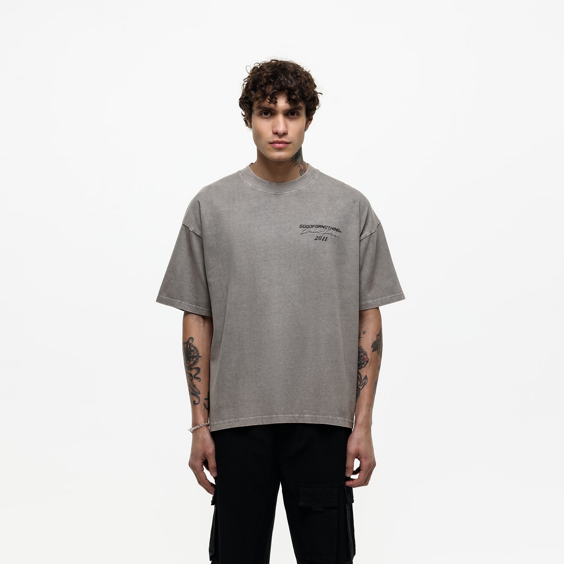 Oversized Dream Forever Washed Taupe T-shirt