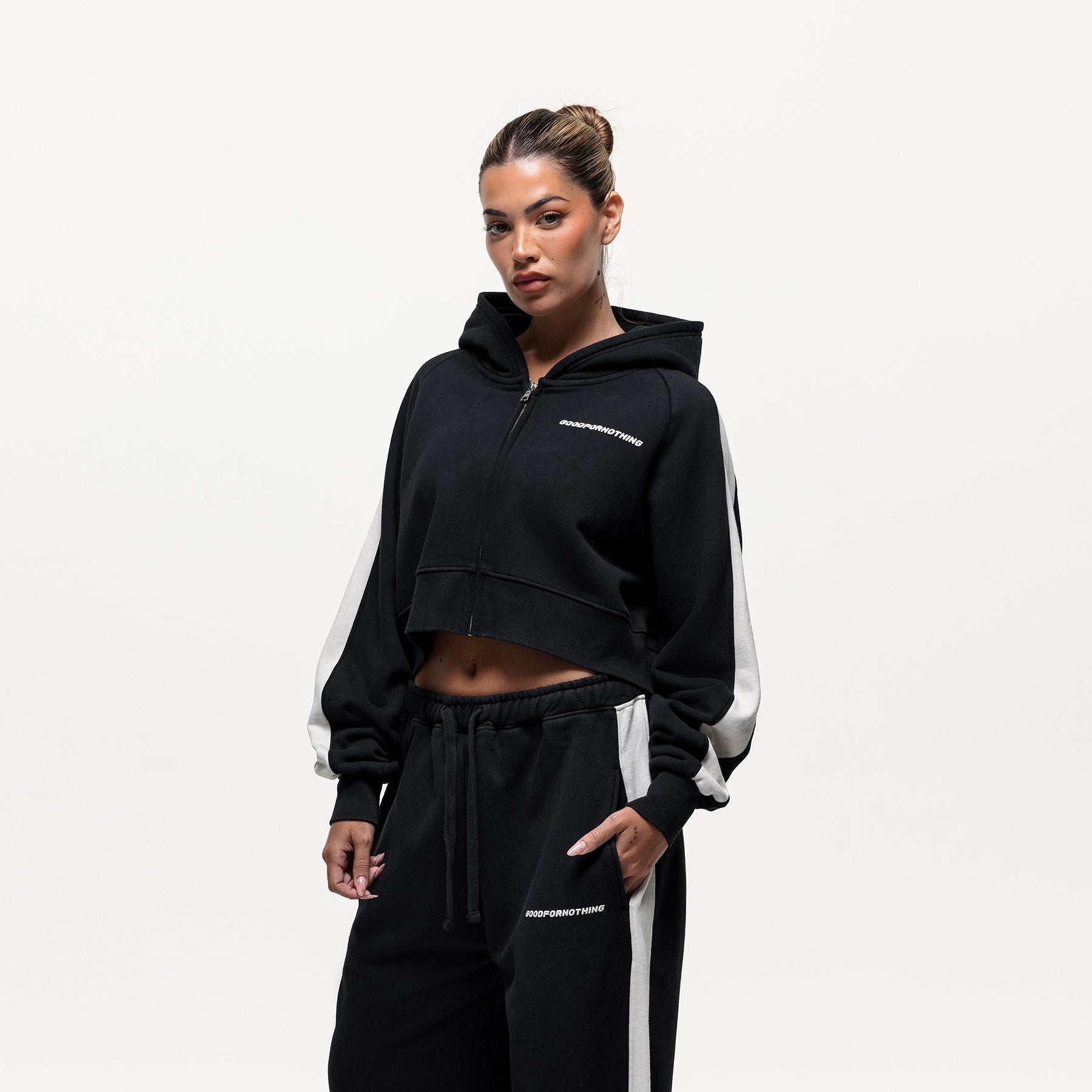 Vintage Track Zip Hoodie
