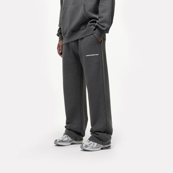 ★GLOWNY★ G CLASSIC WASHED SWEATPANTS (GRAY) G CLASSIC WASHED SWEATPANTS (GRAY) - GLOWNY