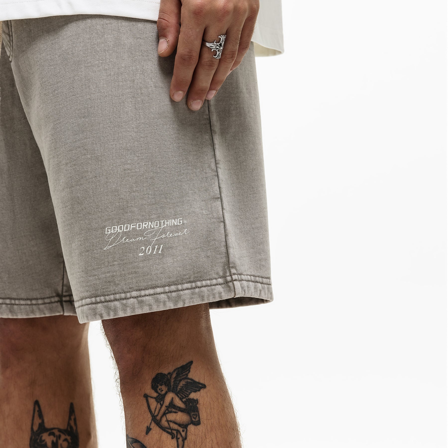 Dream Forever Washed Grey Shorts