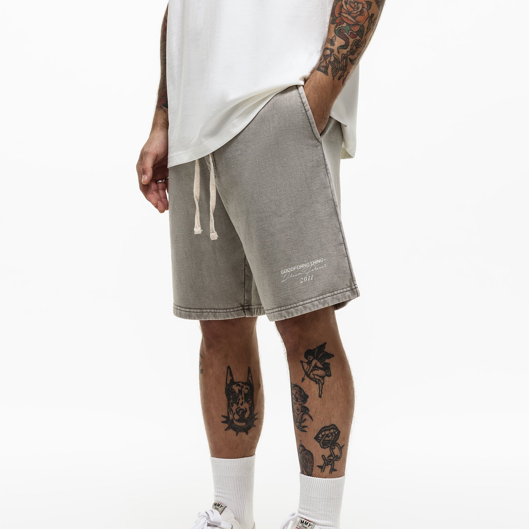 Dream Forever Washed Grey Shorts