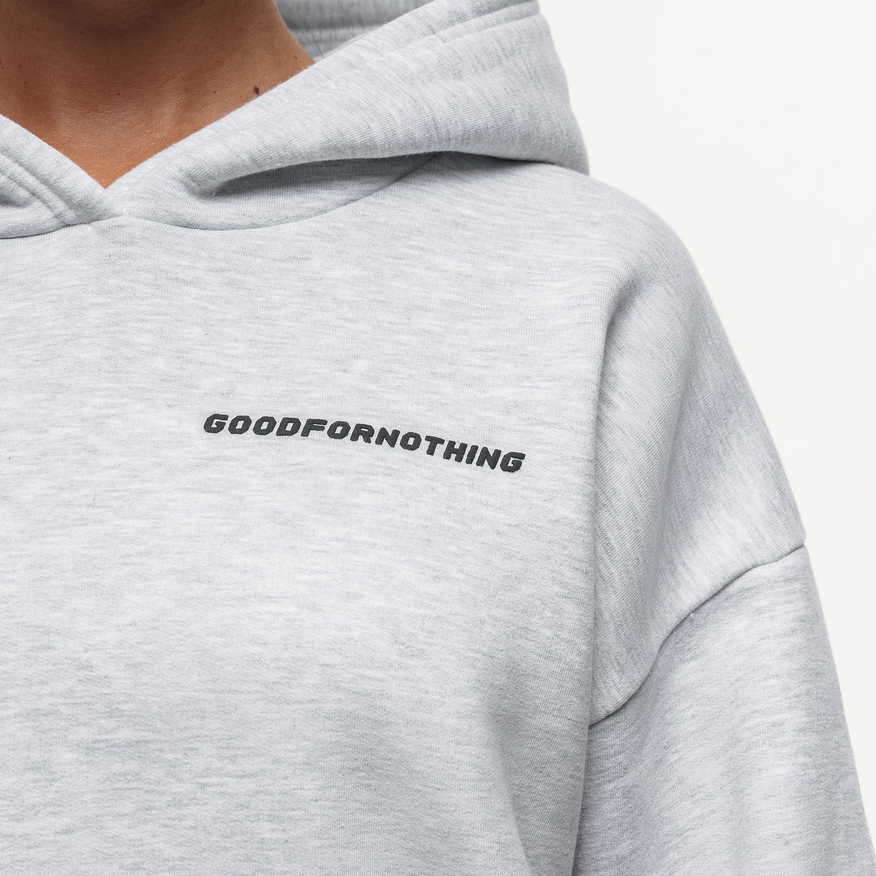 Vintage Grey Marl Hoodie