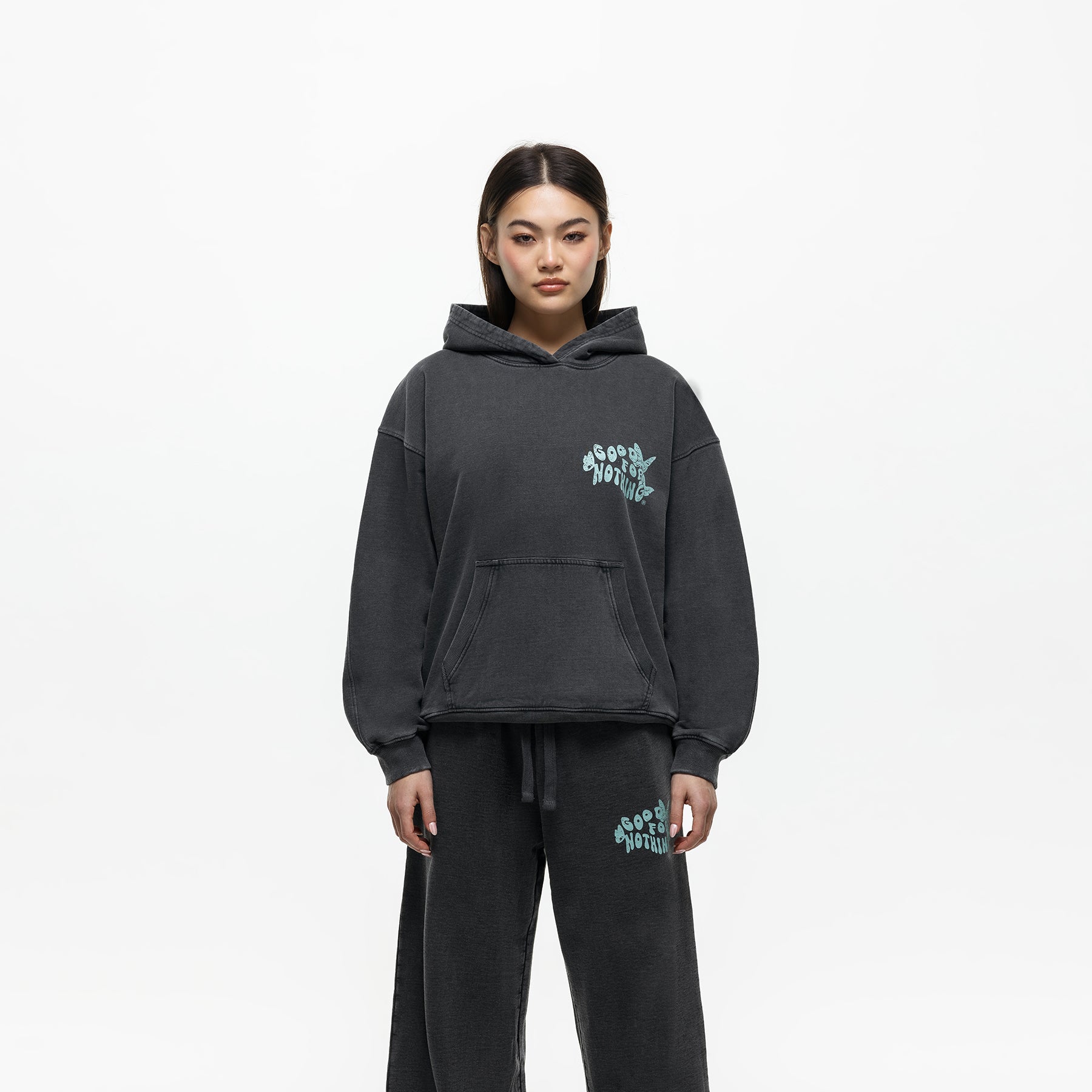 Stamp Washed Hoodie