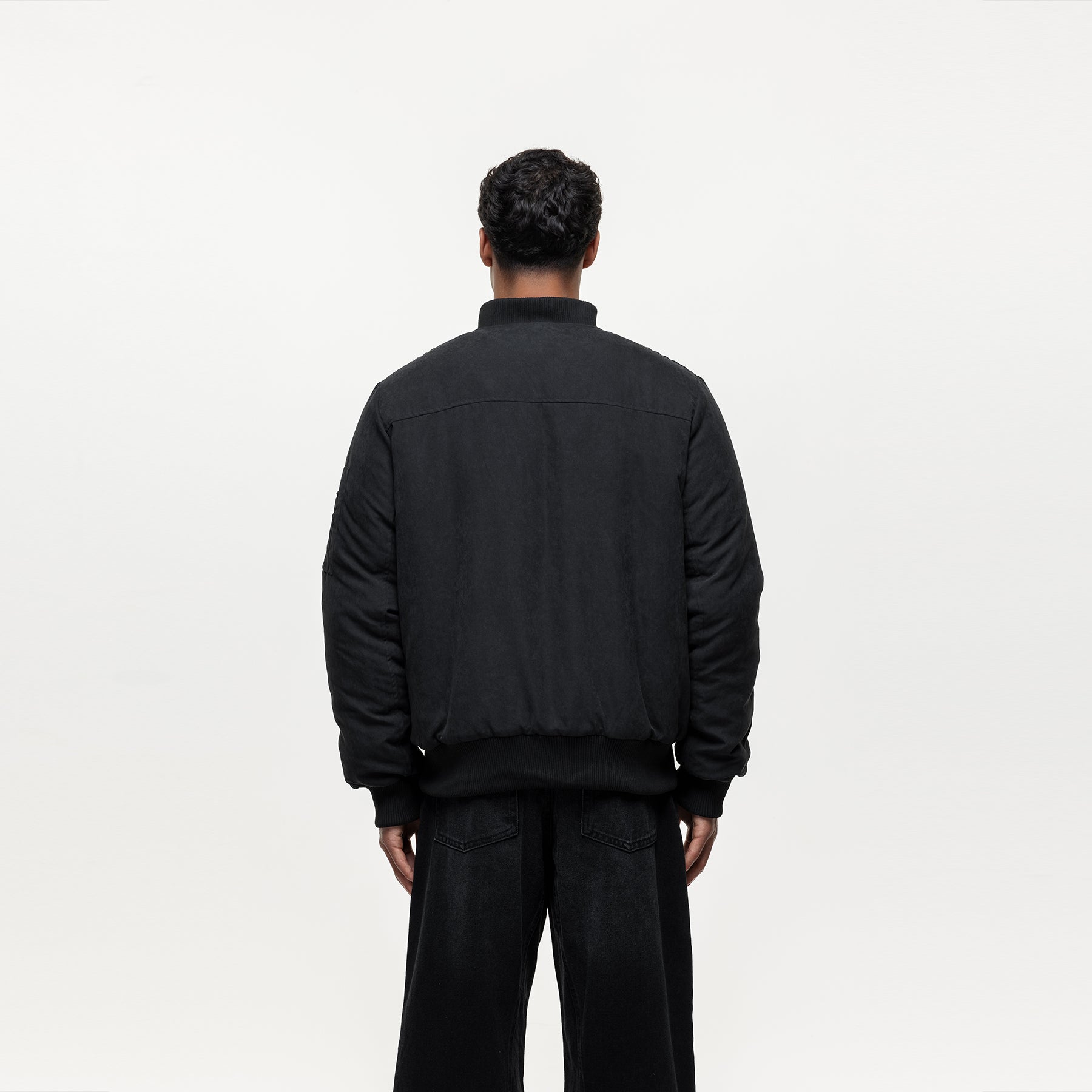 Track Black Bomber Jacket GOODFORNOTHING