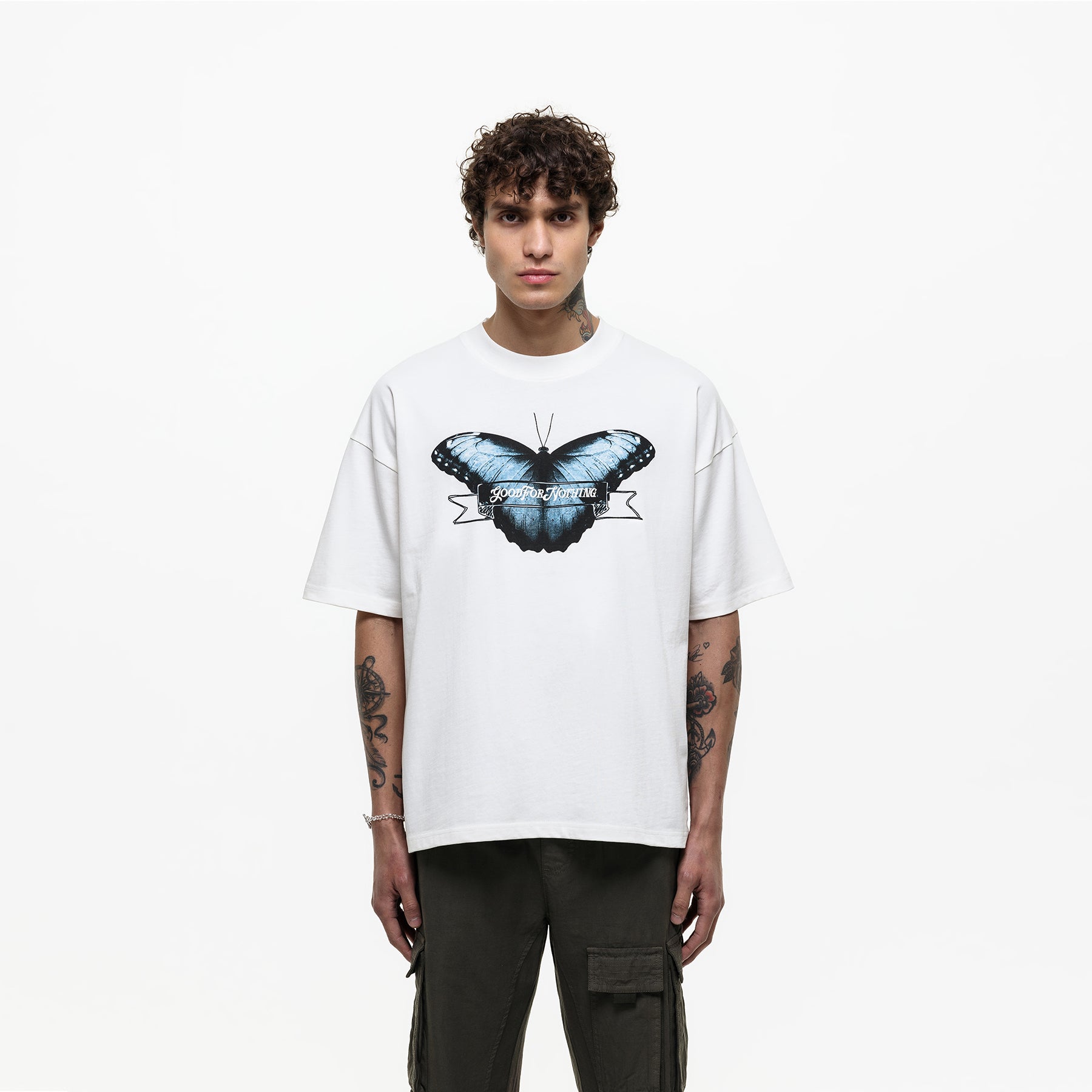 Oversized Papillon White T-shirt