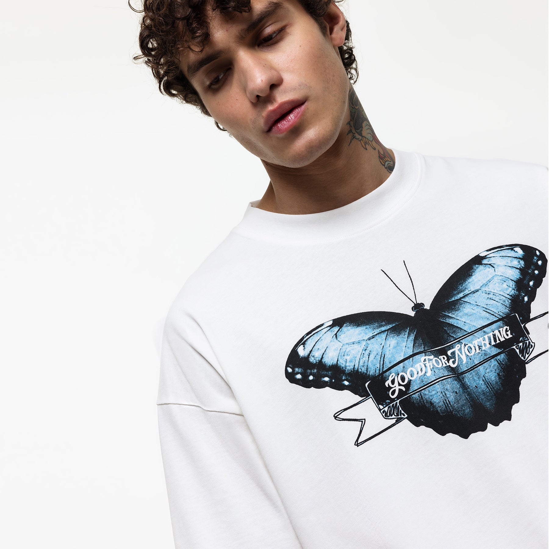 Oversized Papillon White T-shirt