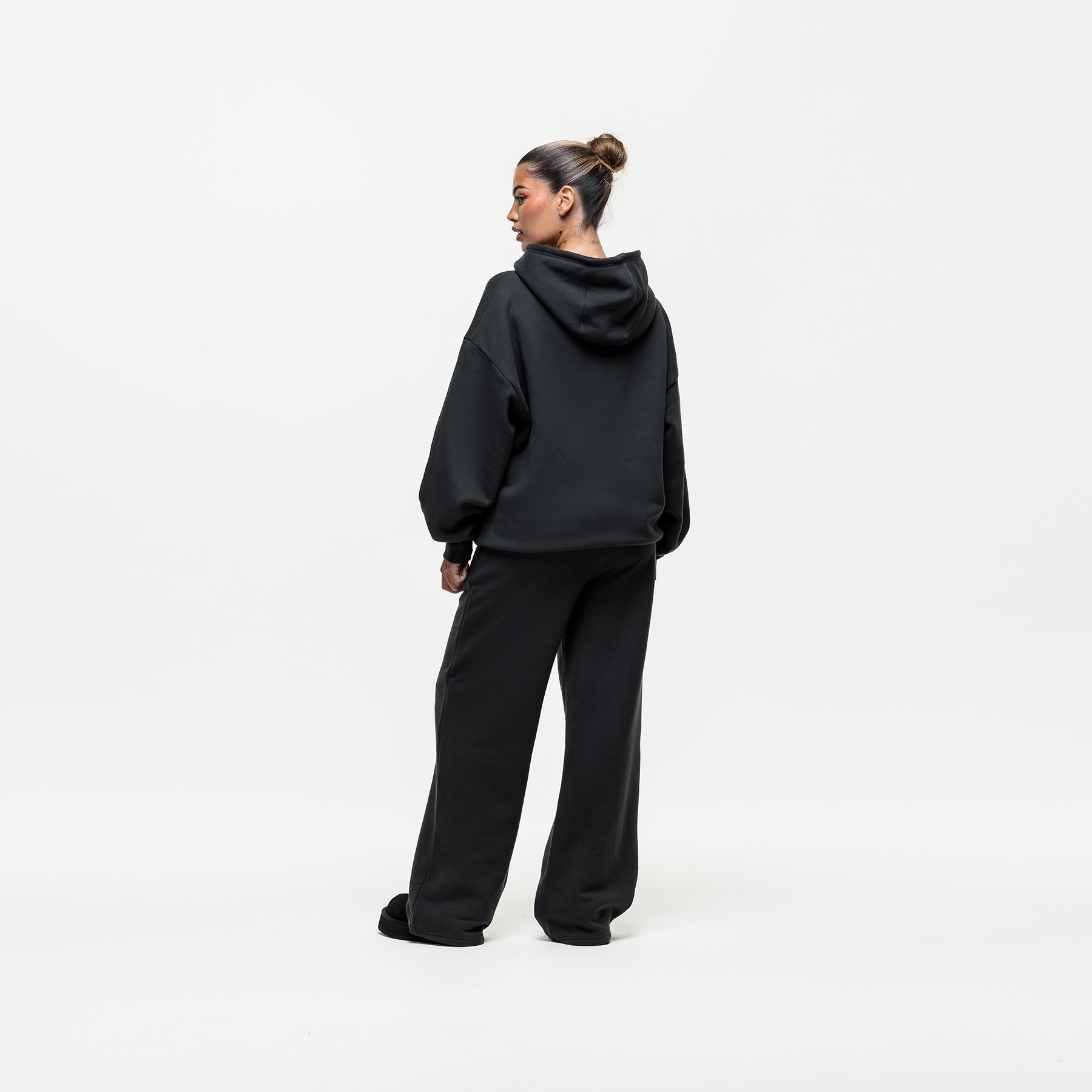 Vintage Onyx Black Hoodie