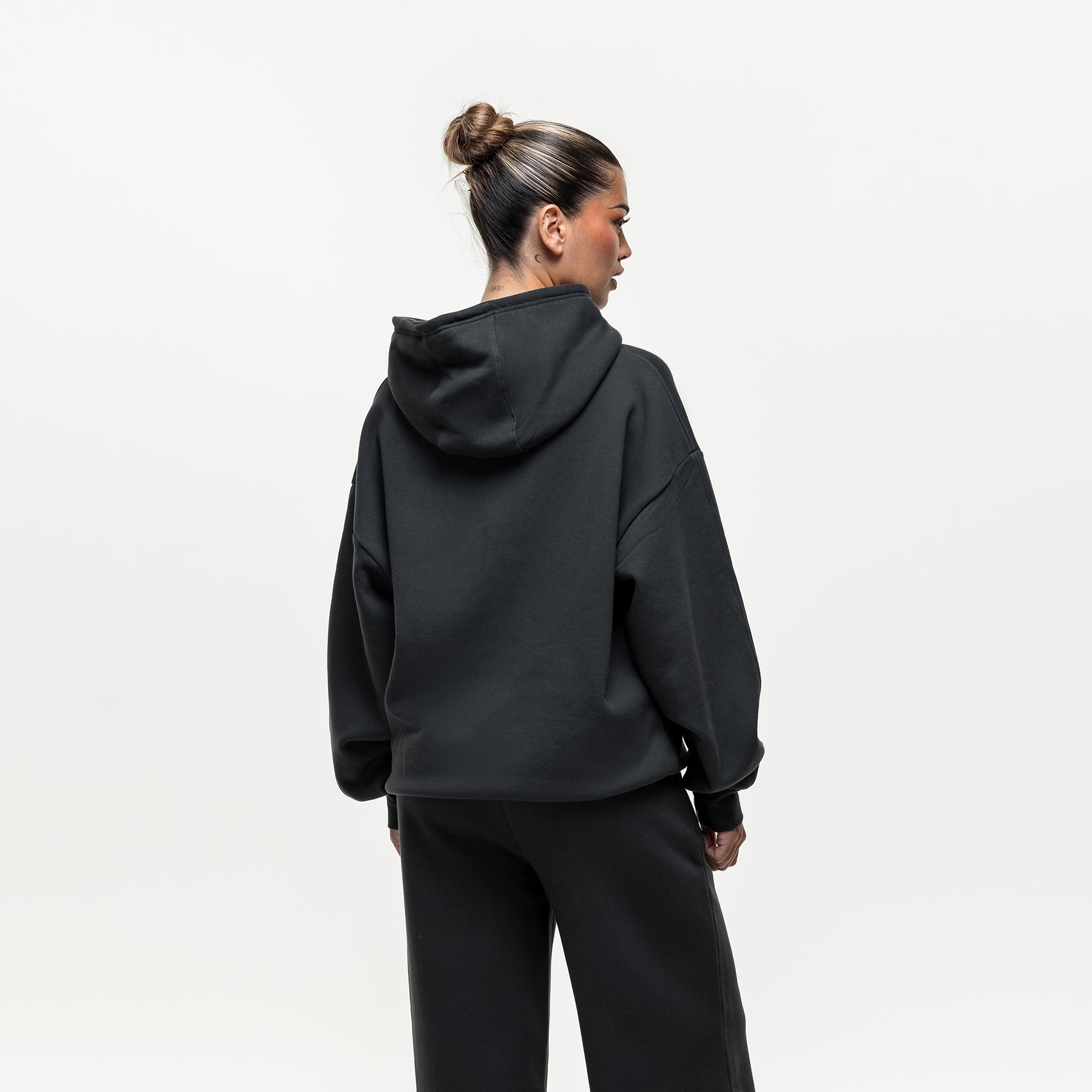 Vintage Onyx Black Hoodie