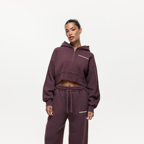 Vintage Washed Huckleberry Zip Hoodie