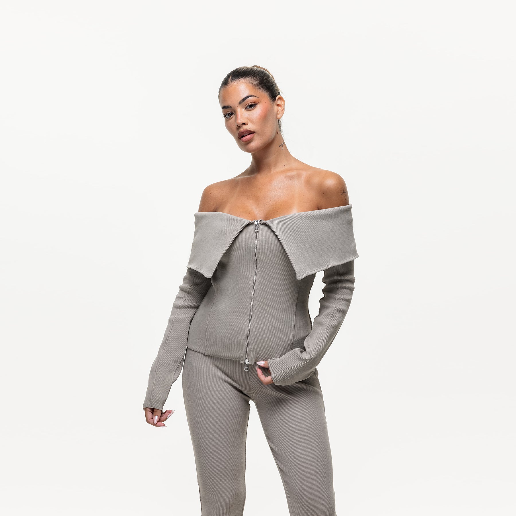 Ridge Off Shoulder Long Sleeve