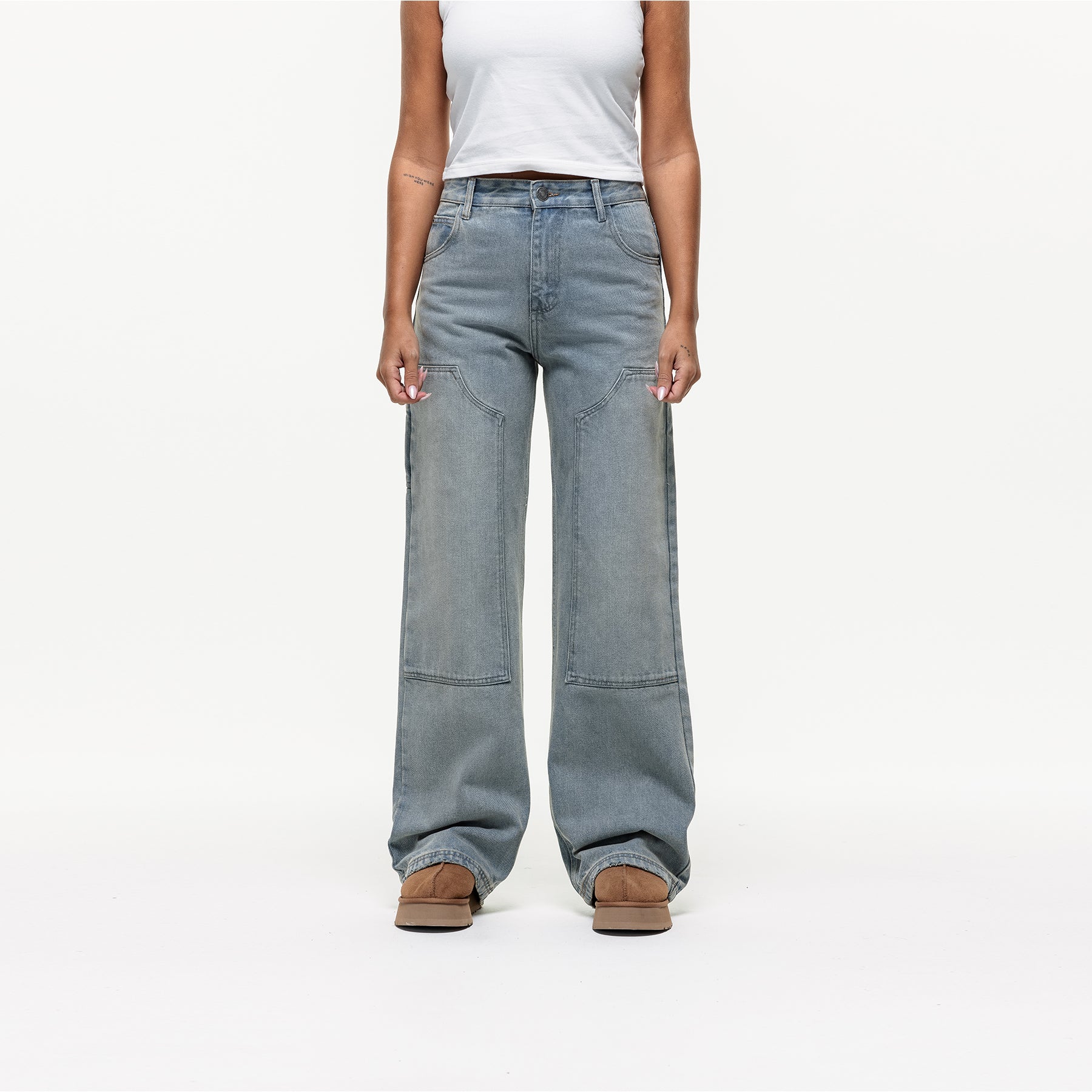 Heavy Carpenter Light Blue Denim Jeans