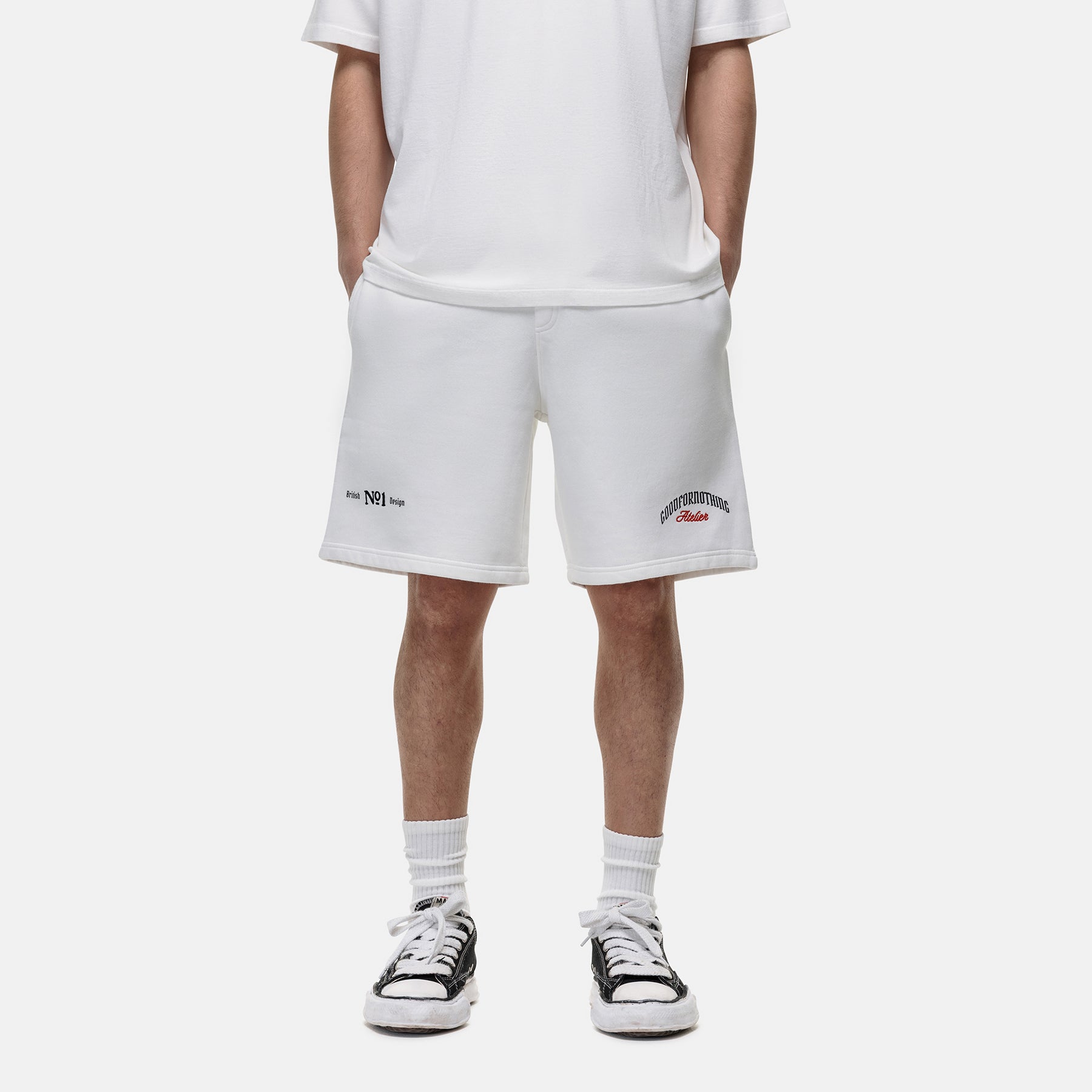 Antiquity Off White Shorts