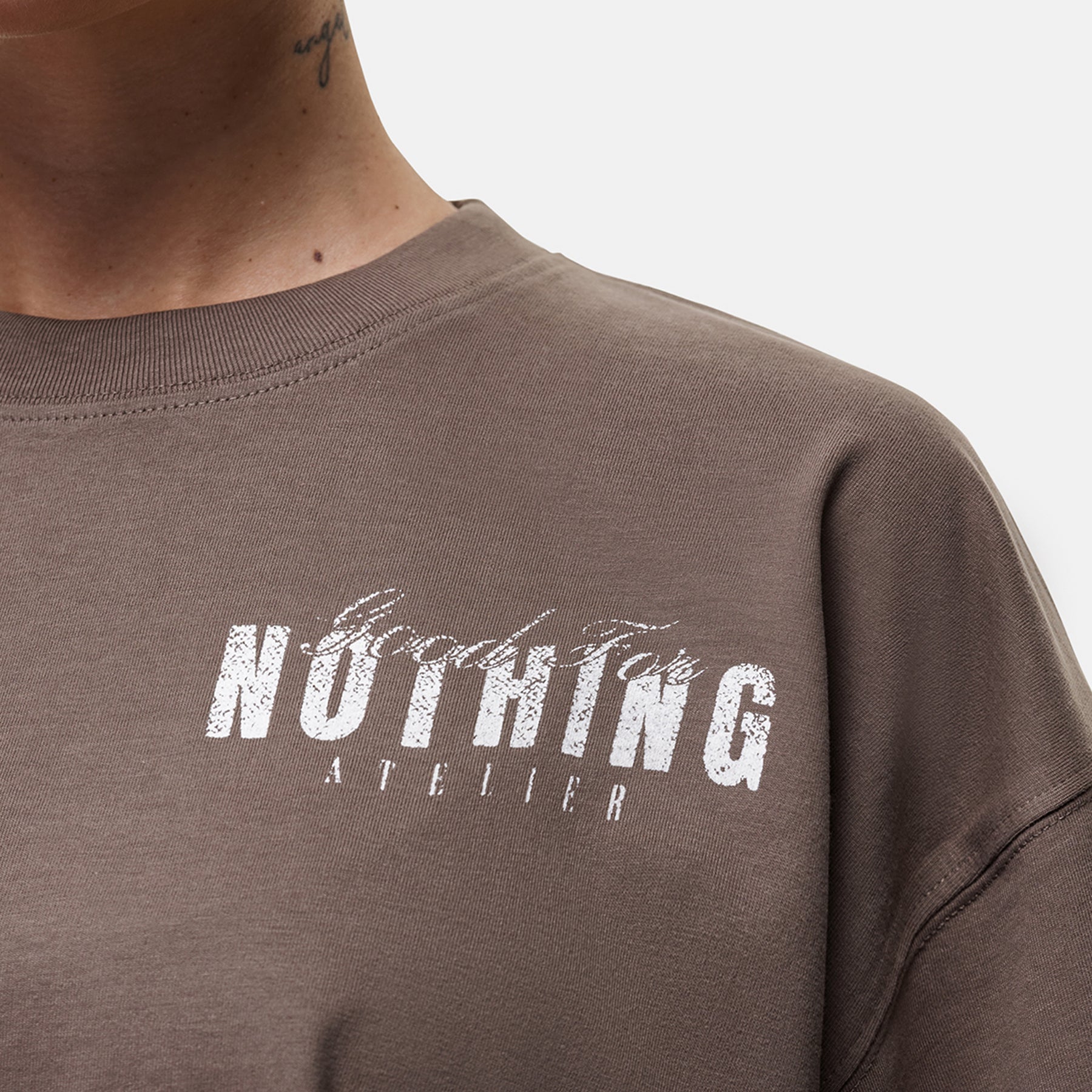 Washed Taupe Butterfly T-shirt